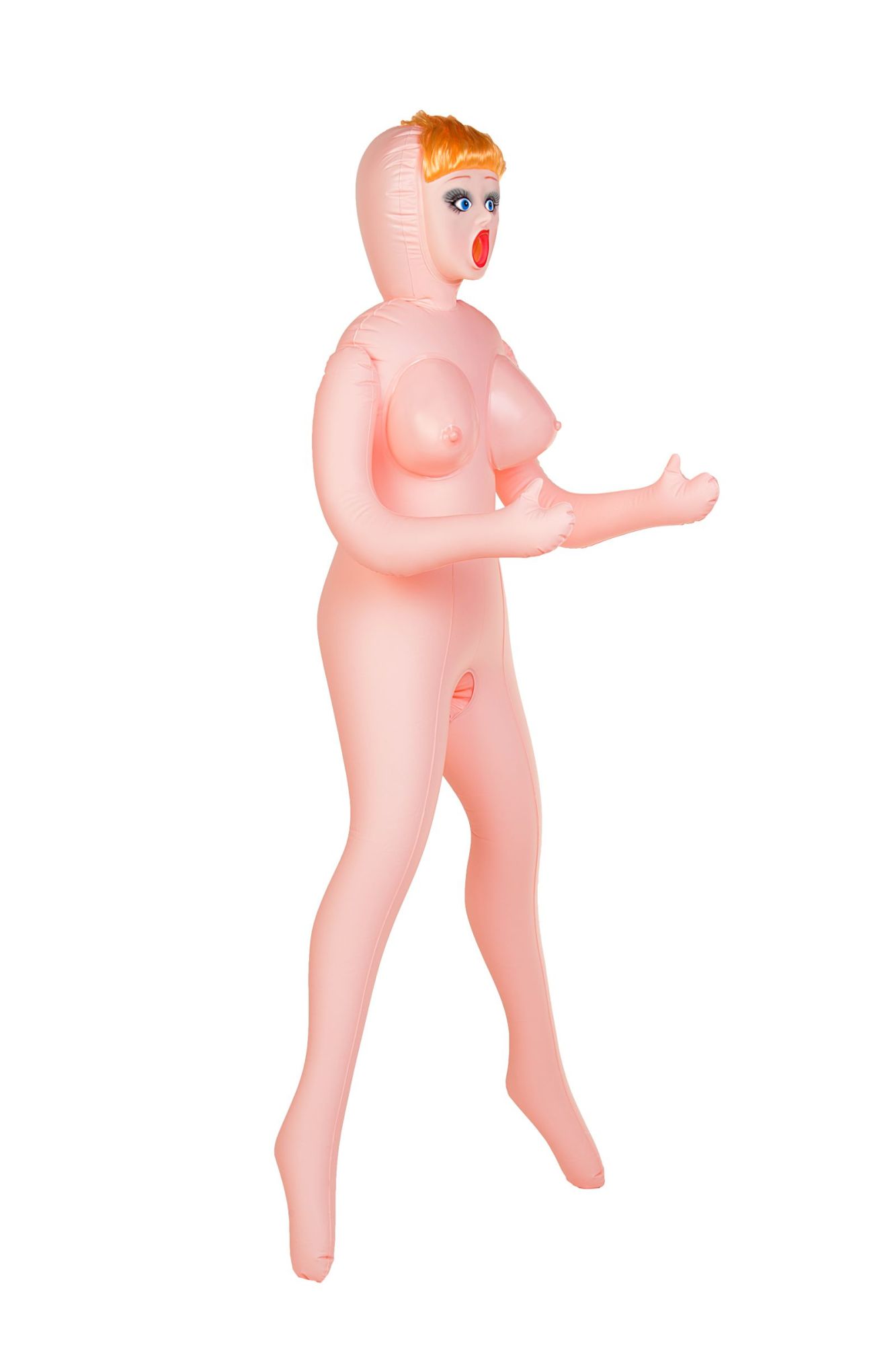 кукла надувная dolls-x by toyfa olivia, рыжая, с тремя отверстиями, кибер вставка: вагина-анус в Новом Уренгое