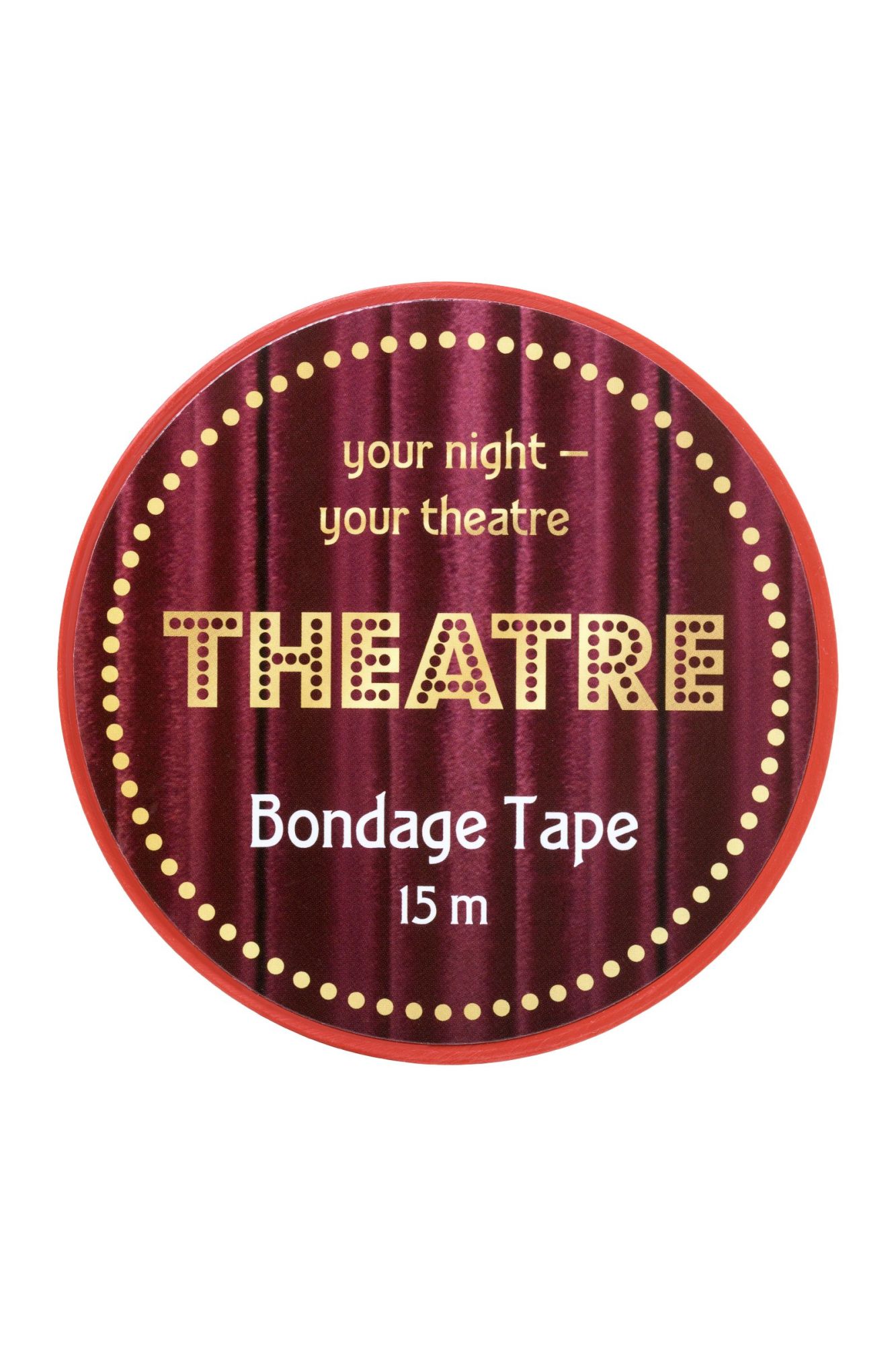 бондажный скотч toyfa theatre, красный, 15 м в Новом Уренгое
