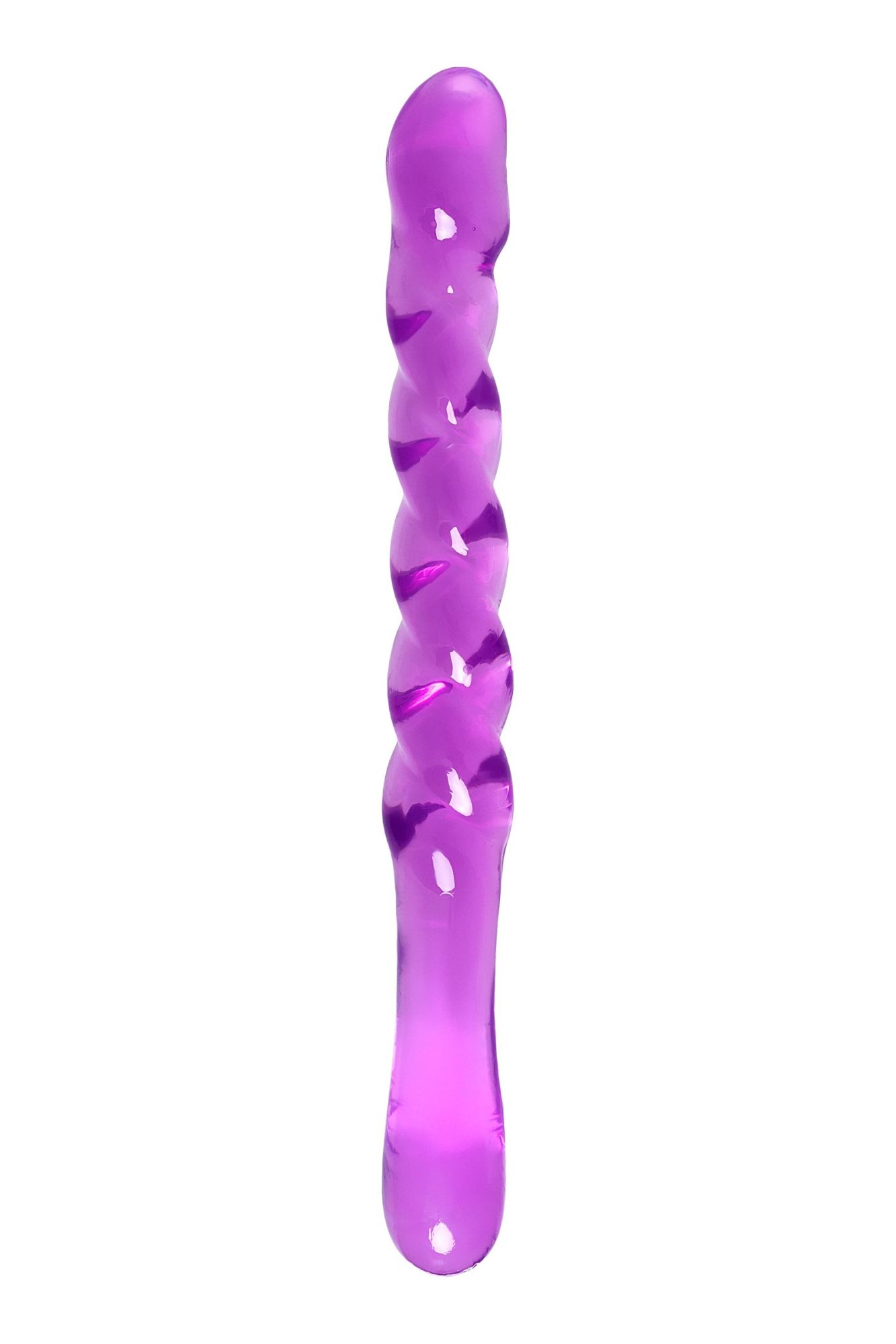 двусторонний фаллоимитатор a-toys by toyfa tanza, tpe, фиолетовый, 27,5 см в Новом Уренгое