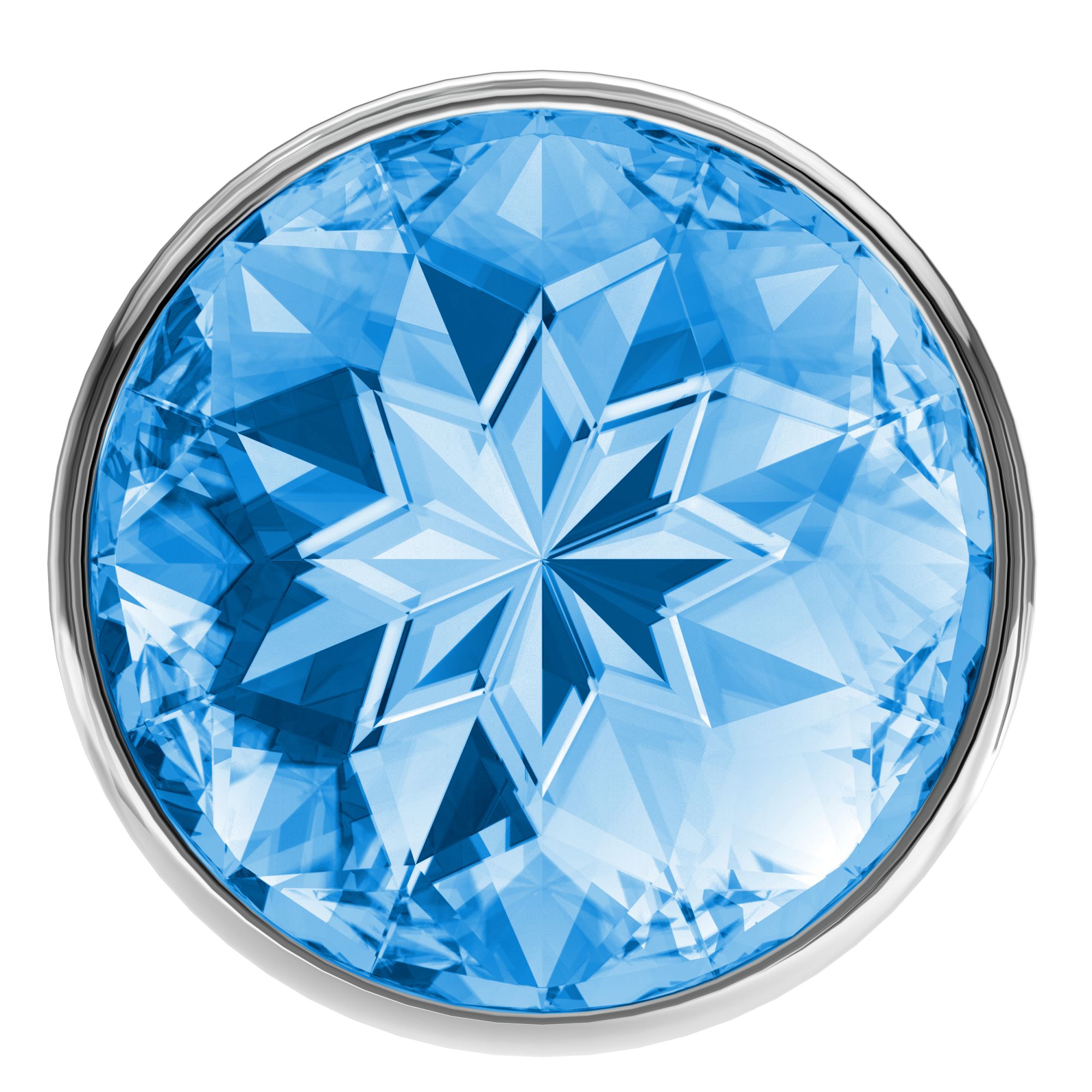 анальная пробка diamond light blue sparkle large 4010-04lola в Новом Уренгое
