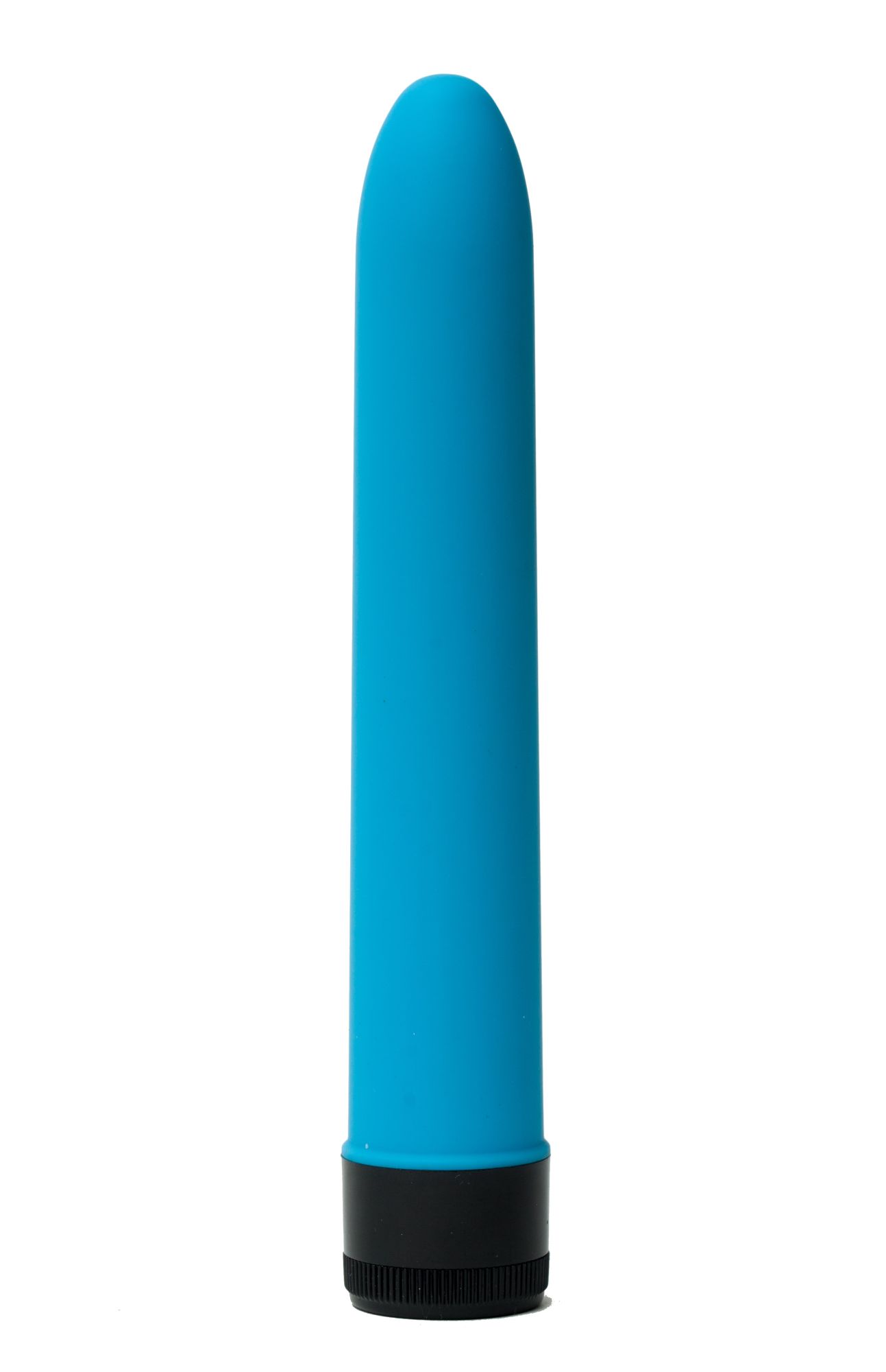 классический силиконовый вибратор 2,8х18см, синий 47506-mm в Новом Уренгое