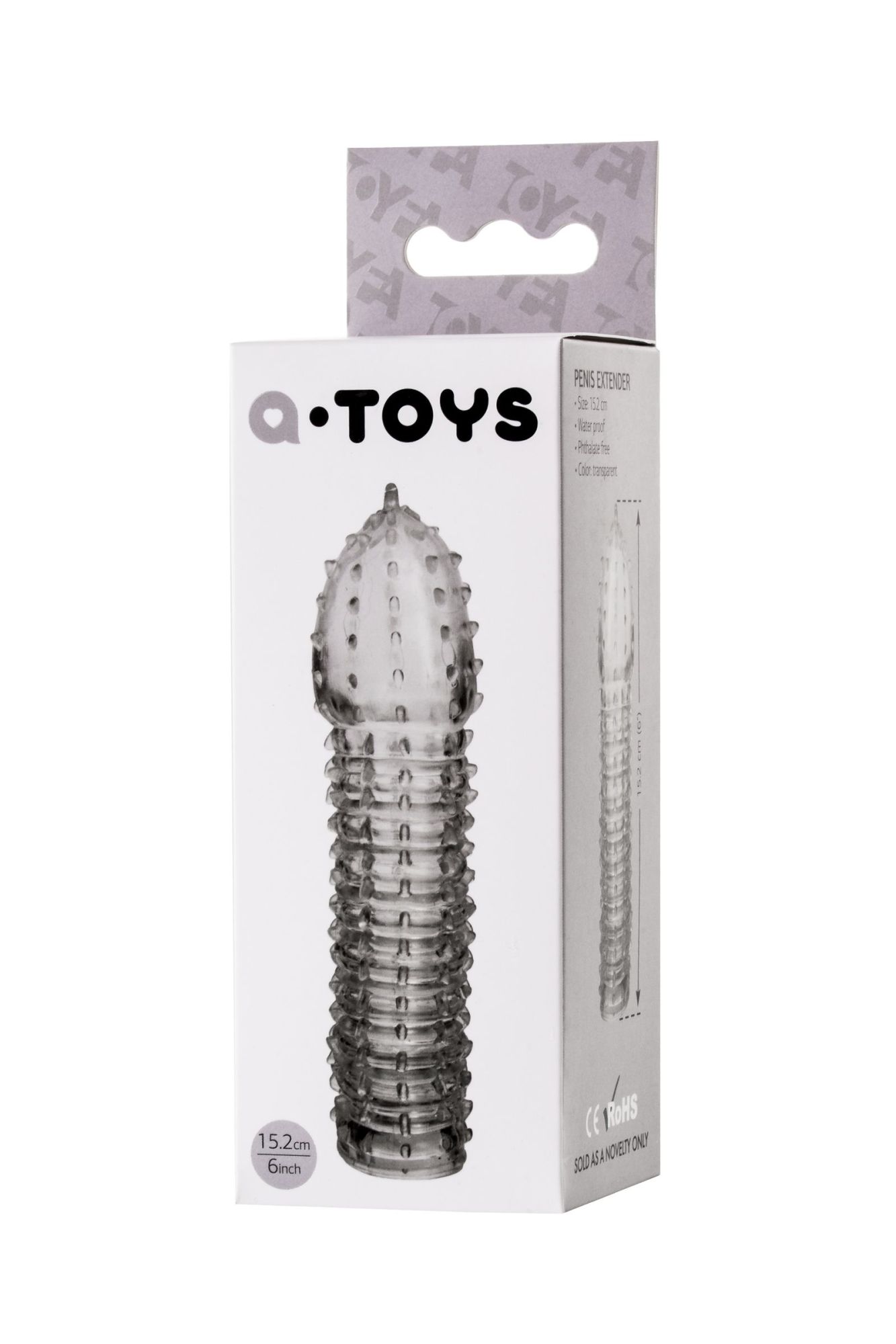 насадка на пенис toyfa  a-toys boyn, tpr, прозрачный, 15,2 см в Новом Уренгое