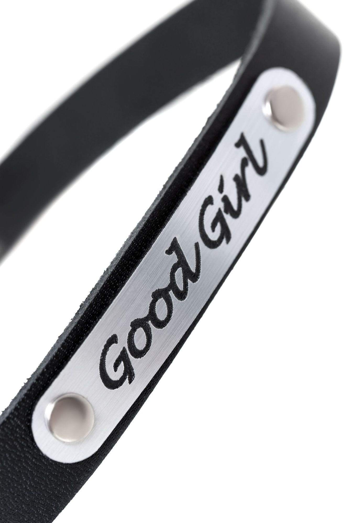 чокер штучки-дрючки «good girl», кожанный, чёрный в Новом Уренгое