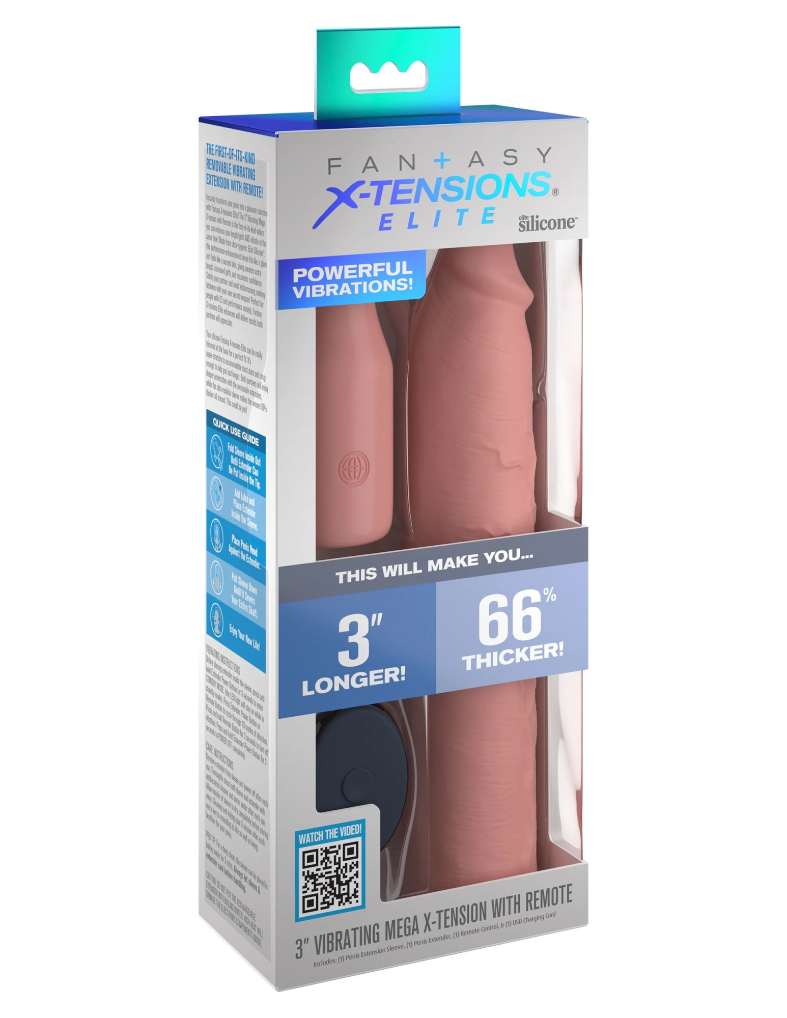 насадка на член с вибрацией fantasy x-tensions 9" sleeve vibrating 3" plug 415521pd в Новом Уренгое