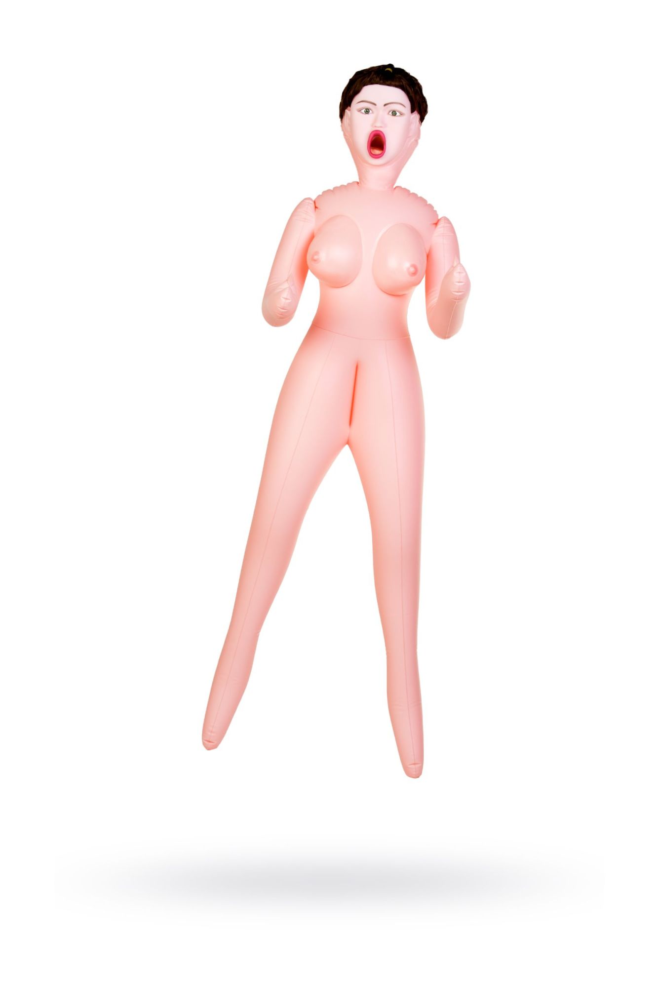 кукла надувная dolls-x by toyfa violet, брюнетка, с тремя отверстиями, кибер вставка: вагина в Новом Уренгое