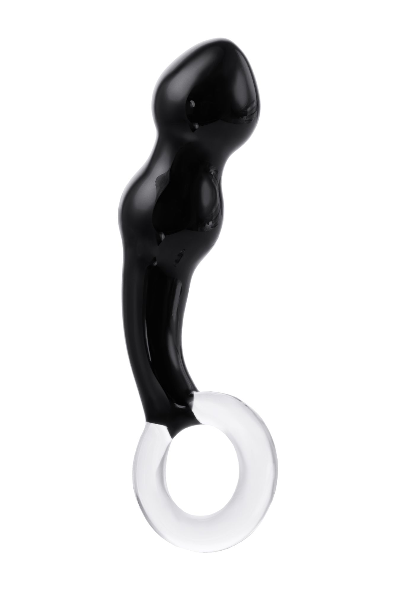 стимулятор простаты sexus glass, стекло, черный, 17 см в Новом Уренгое