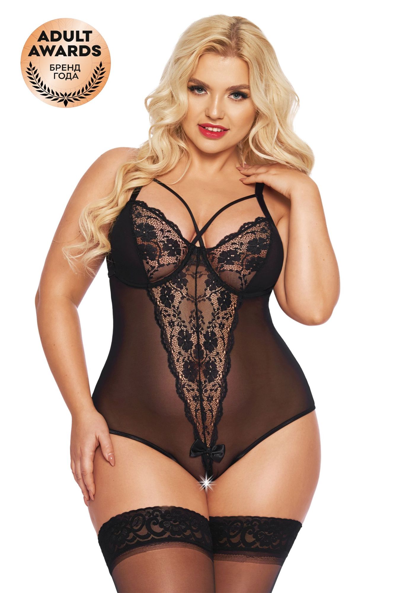 Эротическое боди softline collection amanda, черный, xxxl в Новом Уренгое