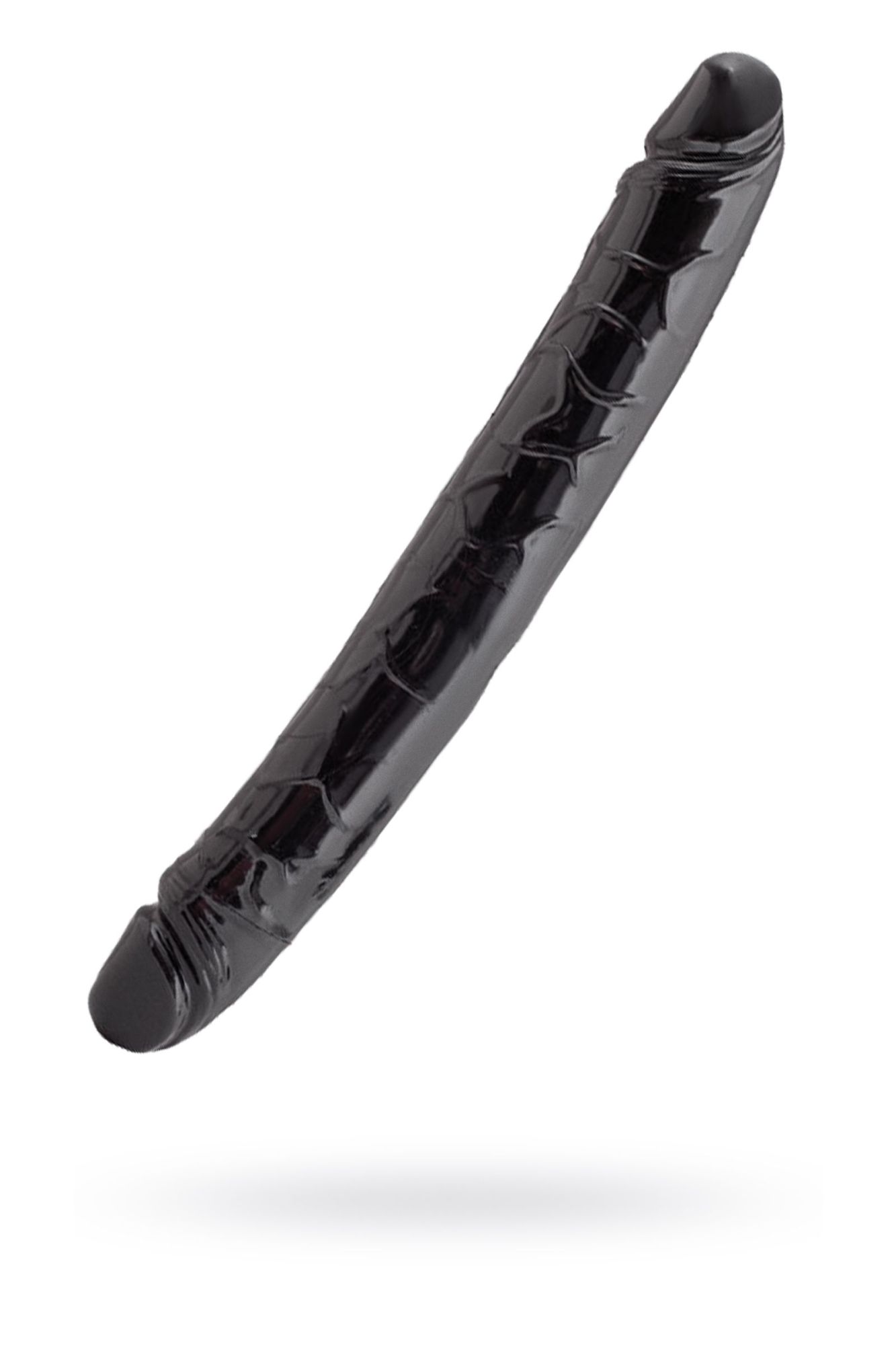 чёрный двусторонний фаллоимитатор toyfa black & red, 31 см в Новом Уренгое