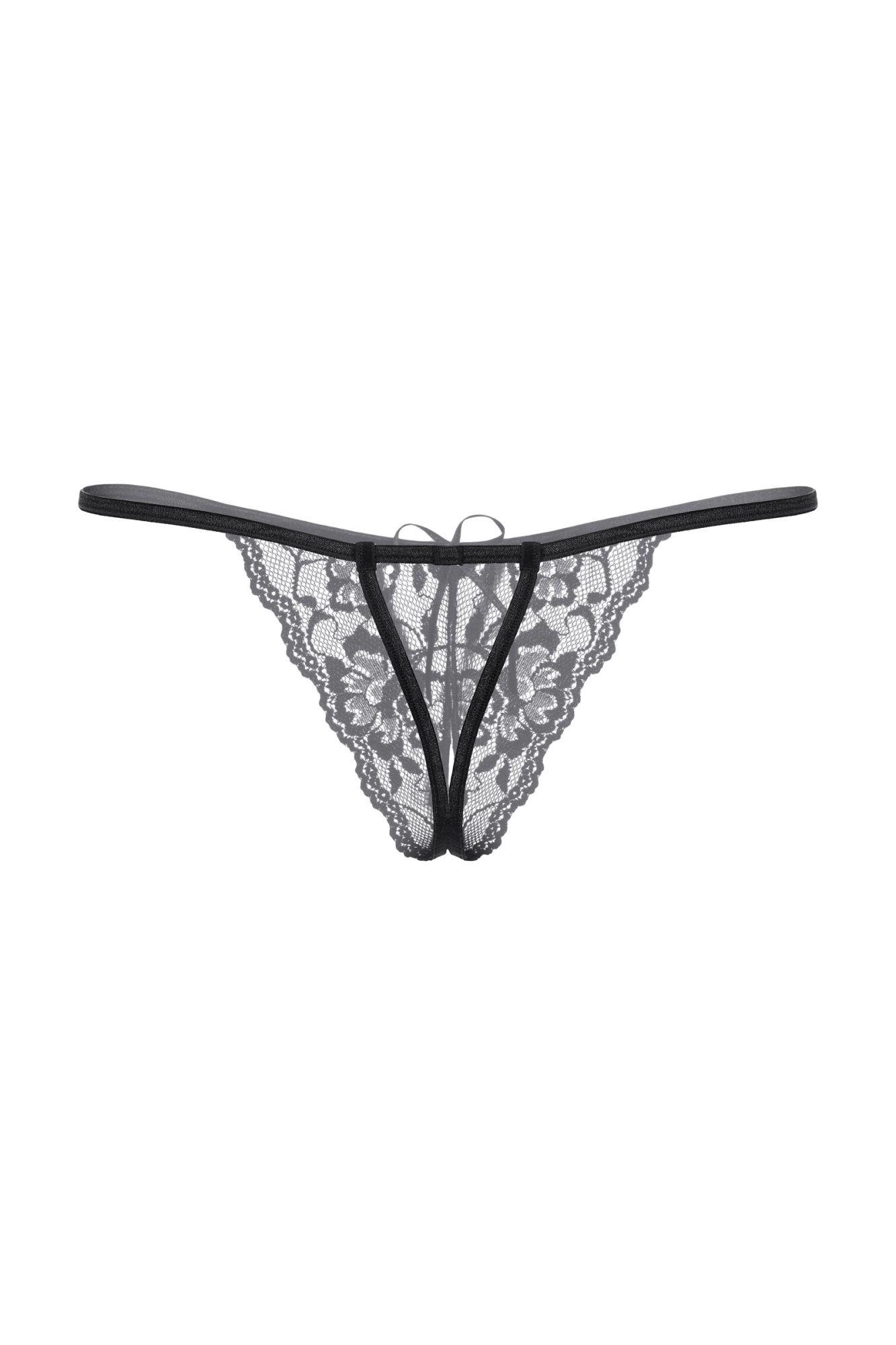 Эротическое стринги открытые кружевные softline collection, черный, s/l в Новом Уренгое