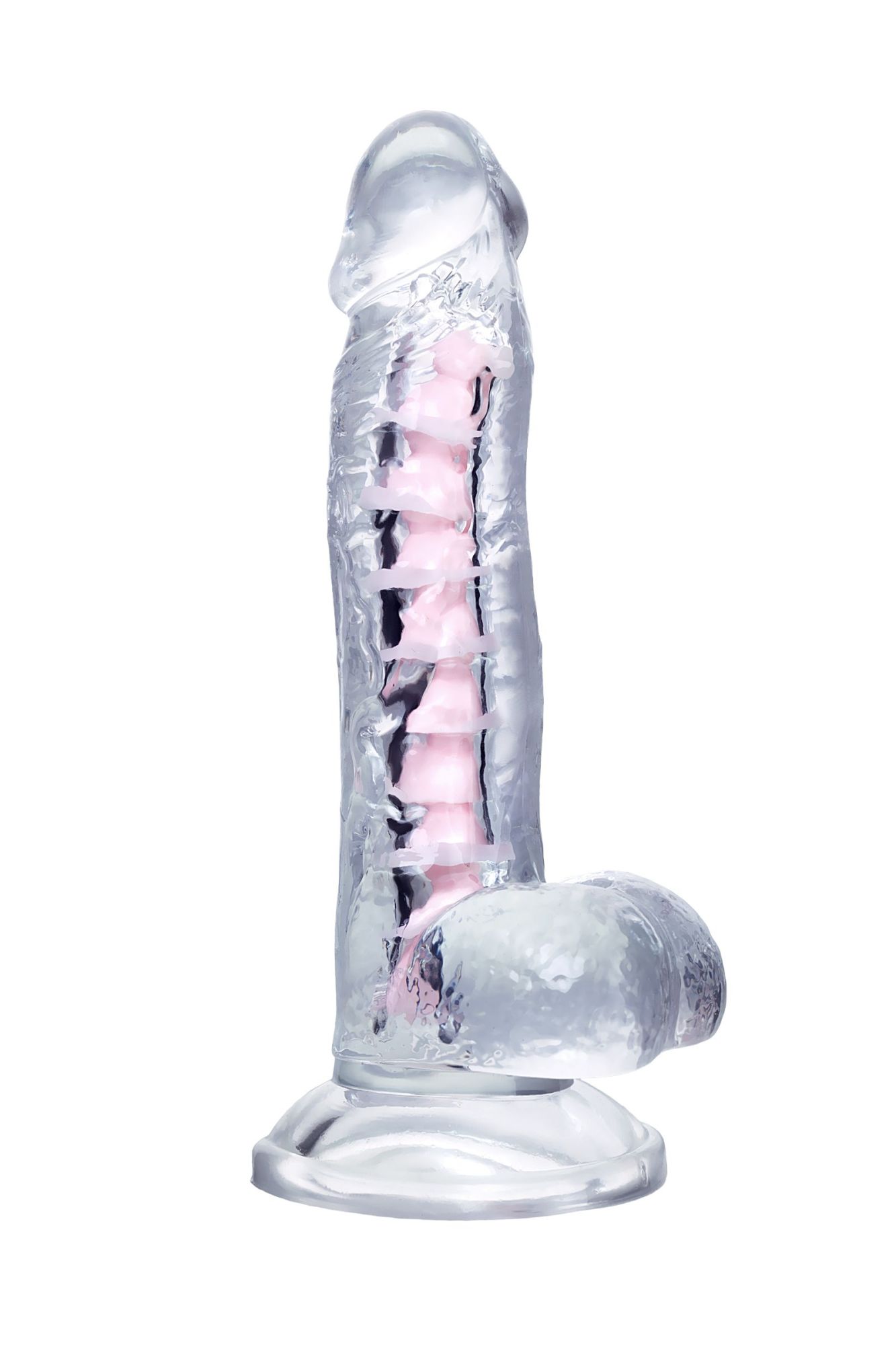 гибкий фаллоимитатор a-toys paret, tpe, прозрачный, 18 см в Новом Уренгое