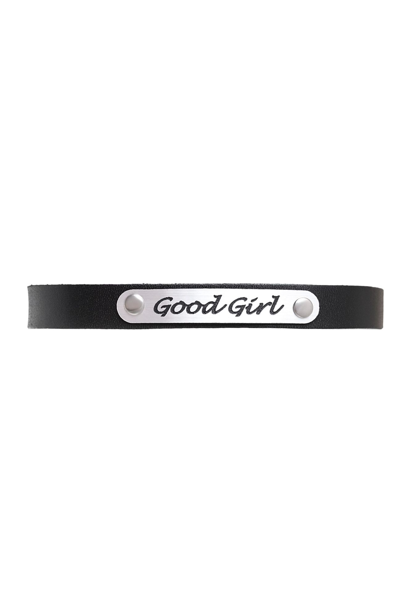 чокер штучки-дрючки «good girl», кожанный, чёрный в Новом Уренгое