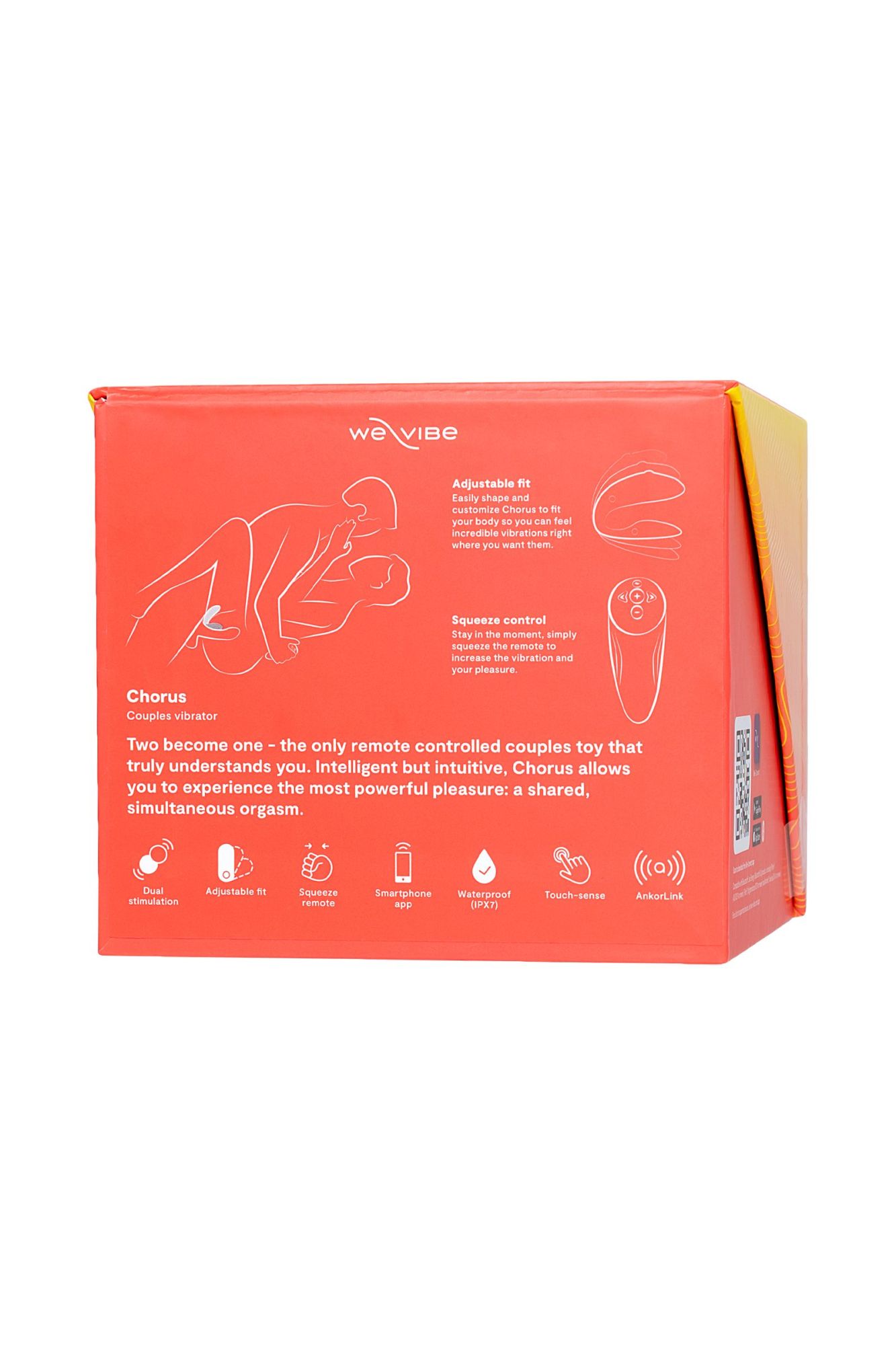вибратор we-vibe chorus силикон, коралловый в Новом Уренгое