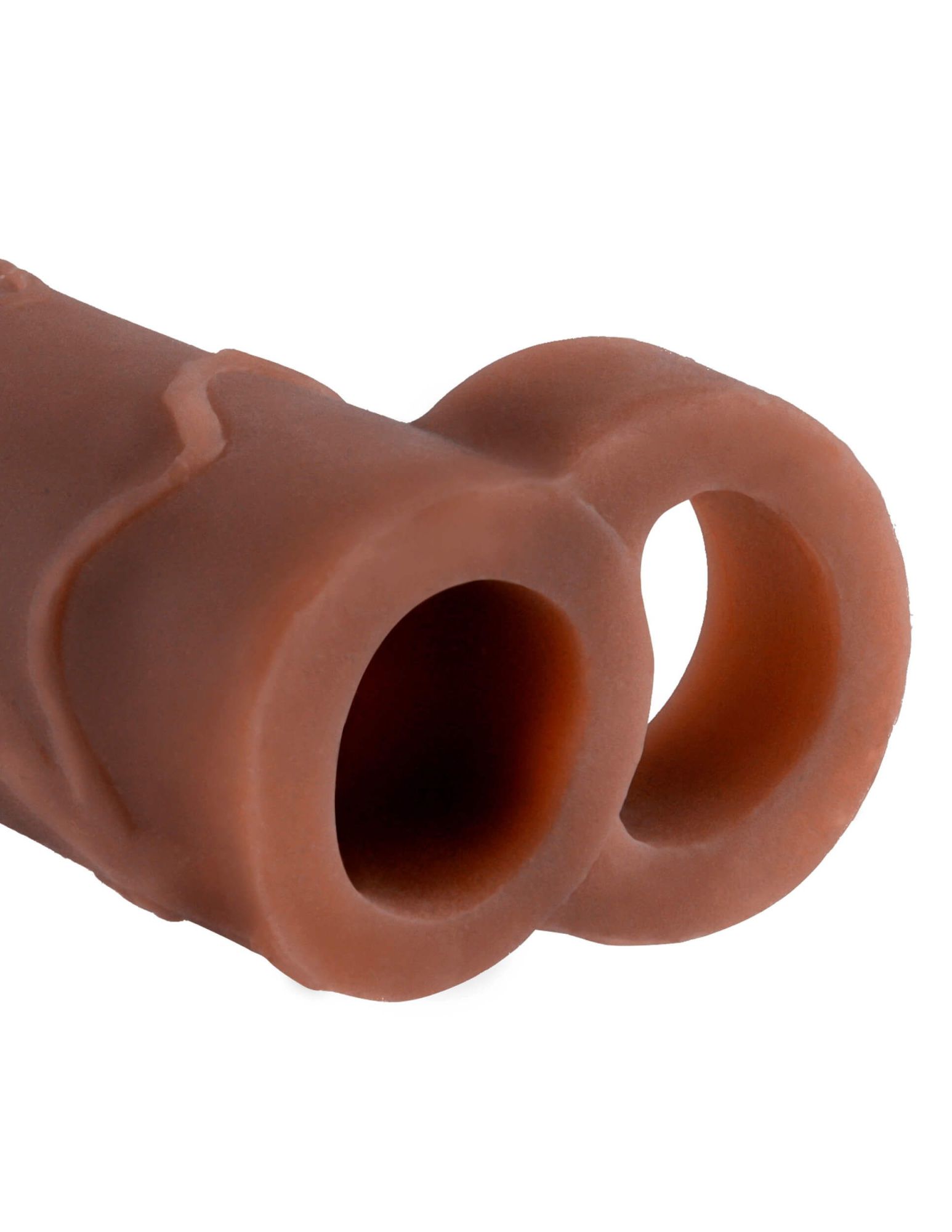 насадка с утяжкой удлиняющая pipedream perfect 2 inch extension, коричневая в Новом Уренгое