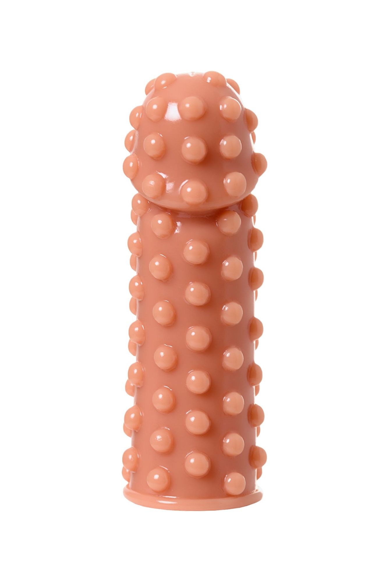 насадка kokos реалистичная с дополнительной стимуляцией, tpe, телесная, 14.7 см в Новом Уренгое