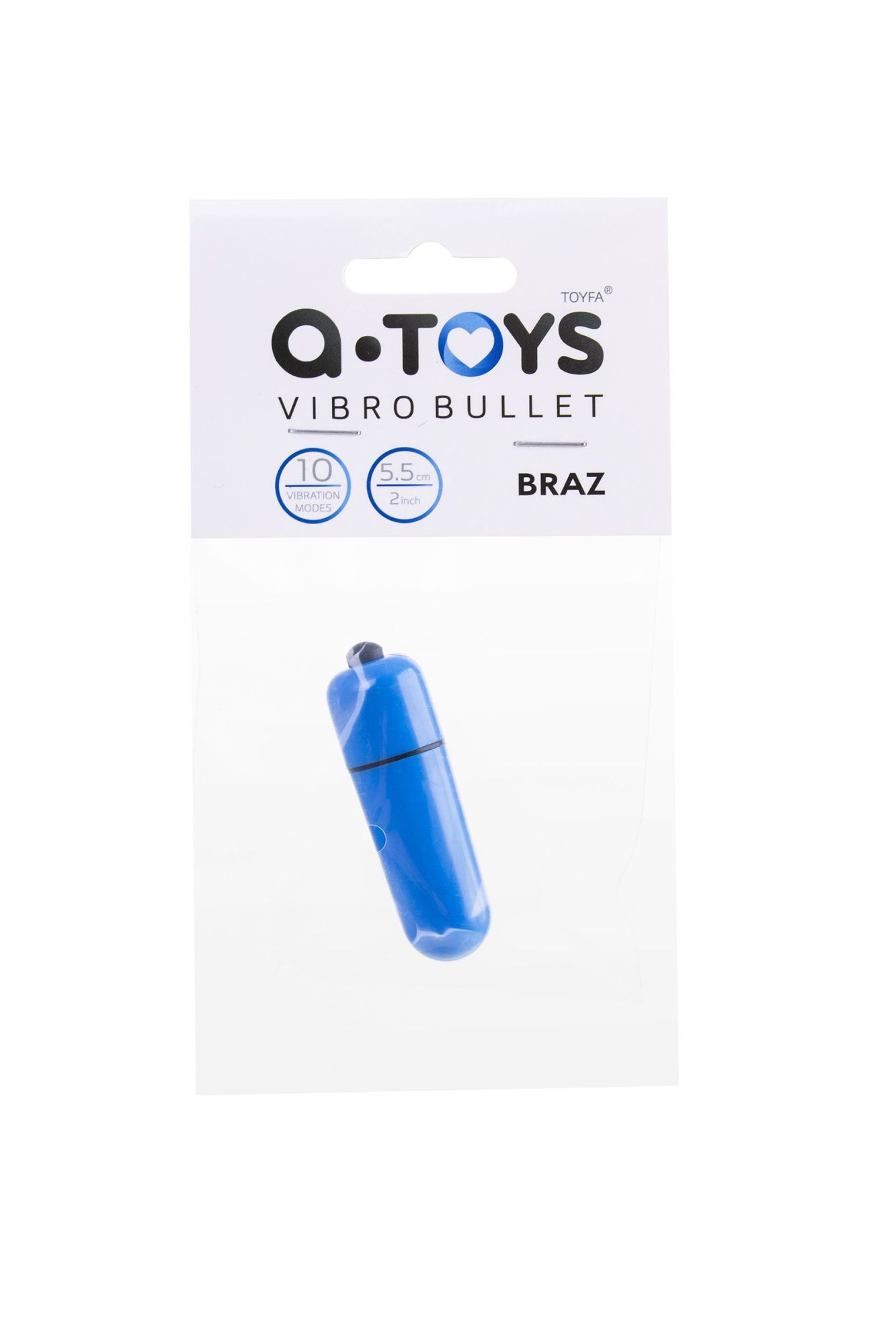 вибропуля a-toys braz, abs пластик, синий, 5,5 см., ø1,7 в Новом Уренгое