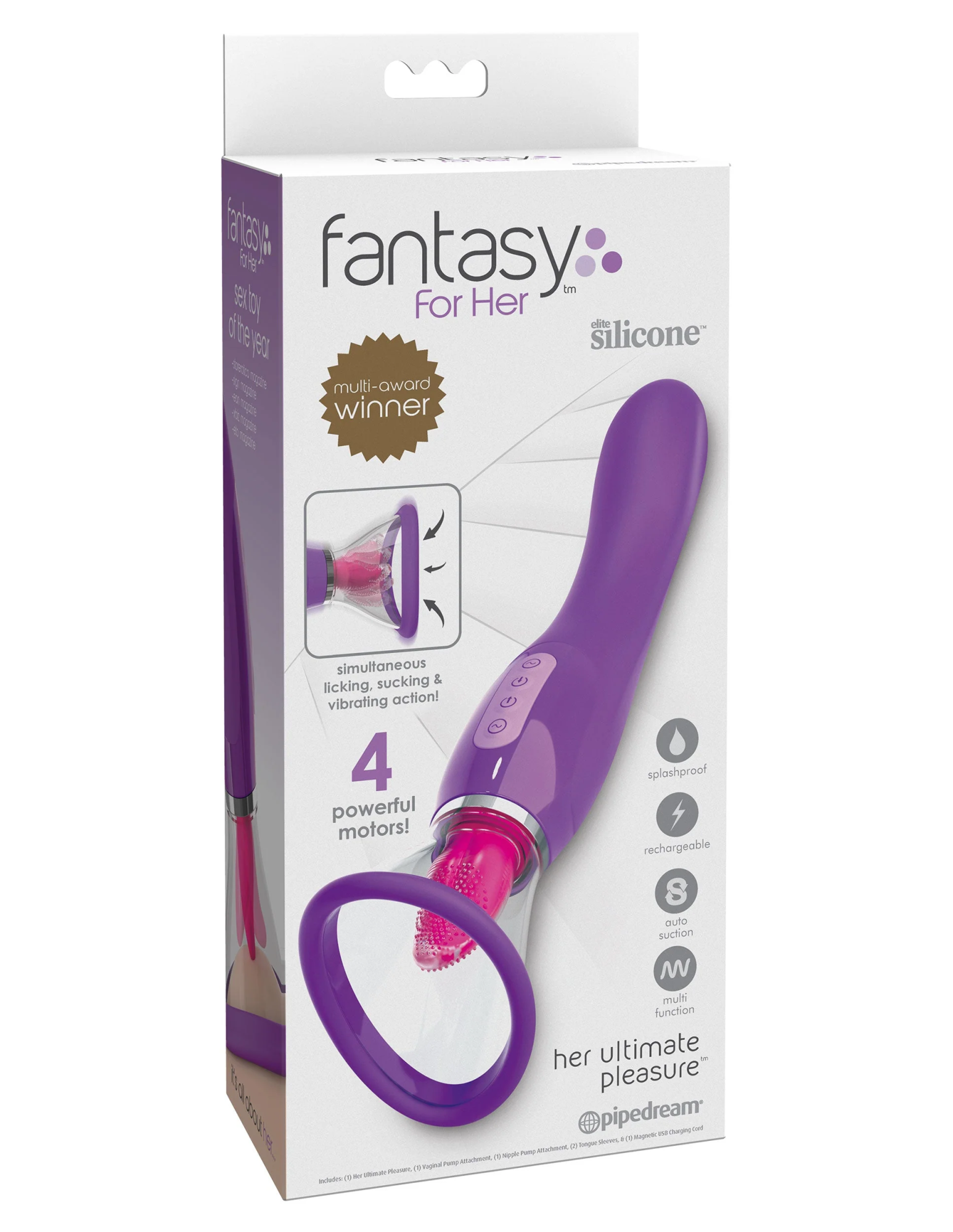 вибратор fantasy for her her ultimate pleasure - purple pipedream 494312pd в Новом Уренгое