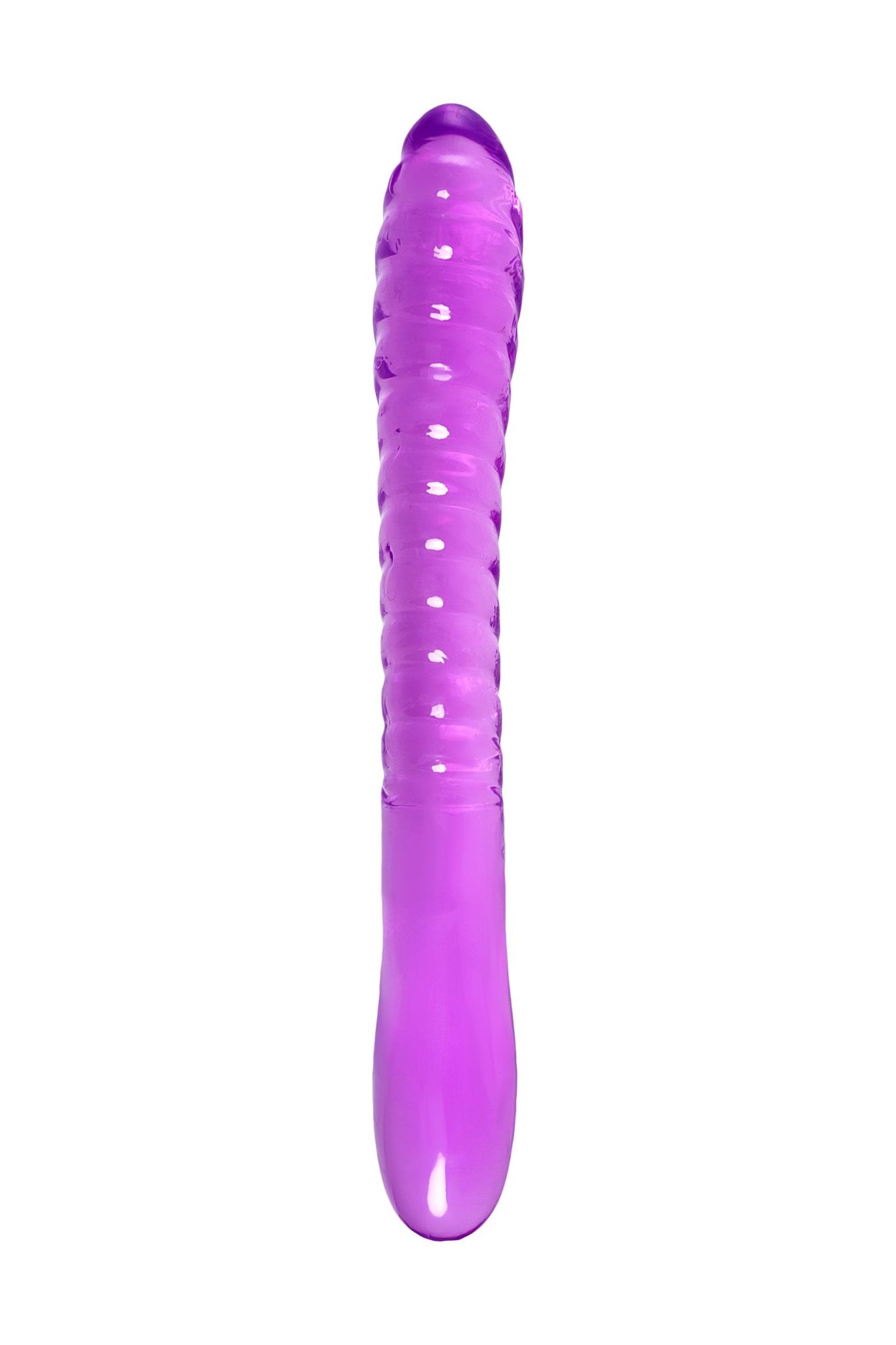 двусторонний фаллоимитатор a-toys by toyfa frica, tpe, фиолетовый, 23 см в Новом Уренгое