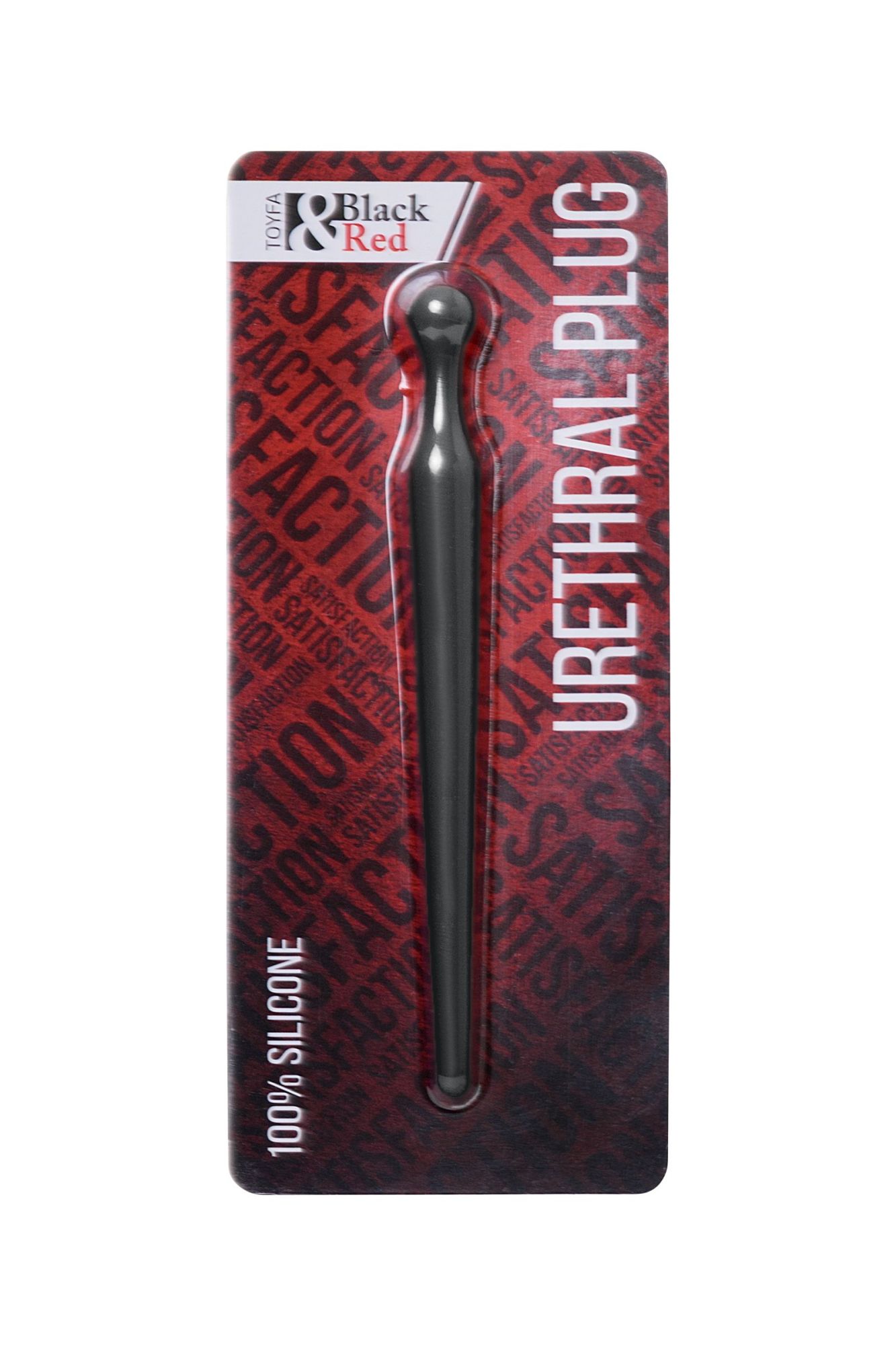 уретральный плаг black&red by toyfa, силикон, черный, 10 см в Новом Уренгое