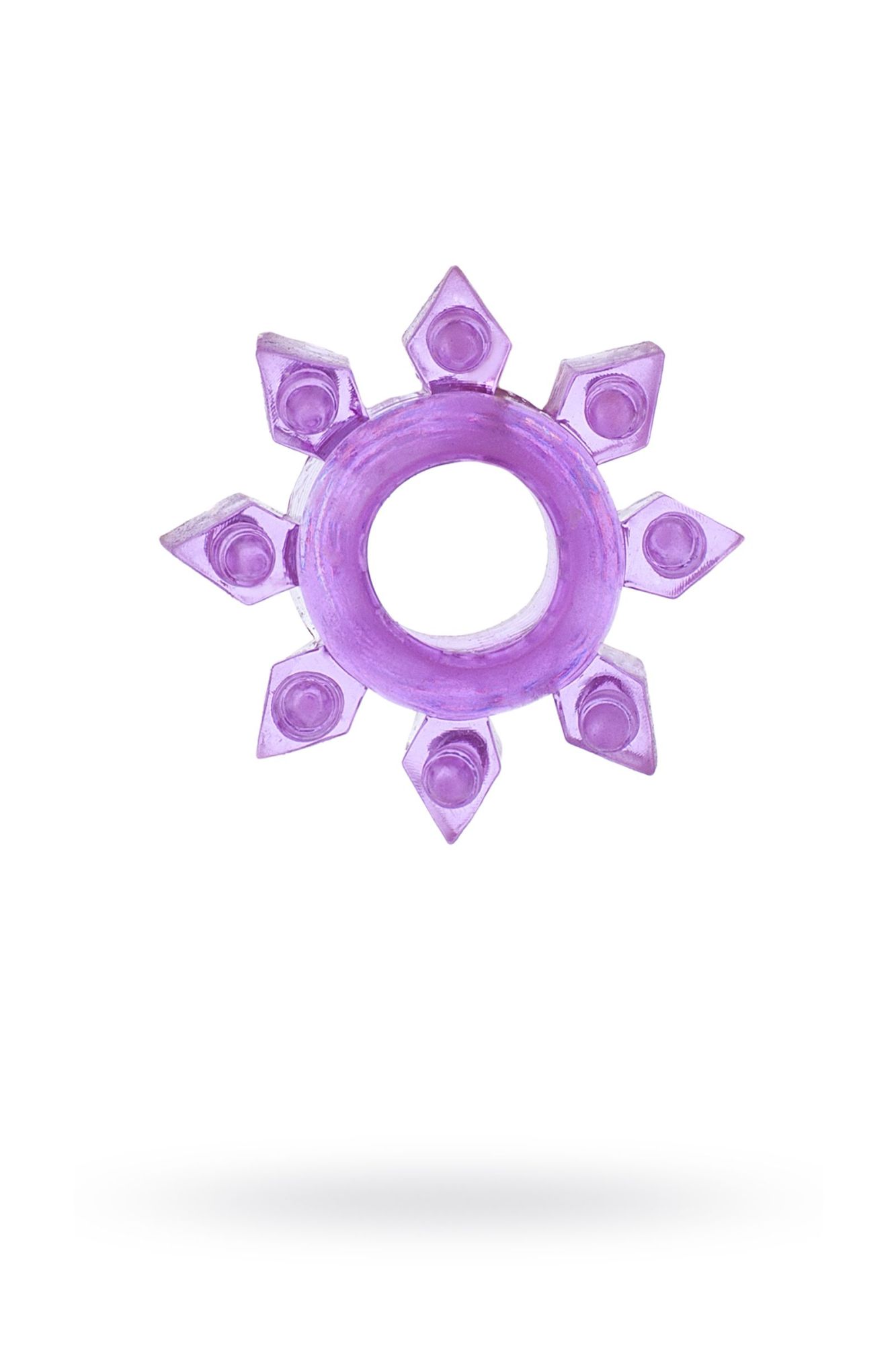 эрекционное кольцо на пенис toyfa, tpe, фиолетовый в форме снежинки в Новом Уренгое
