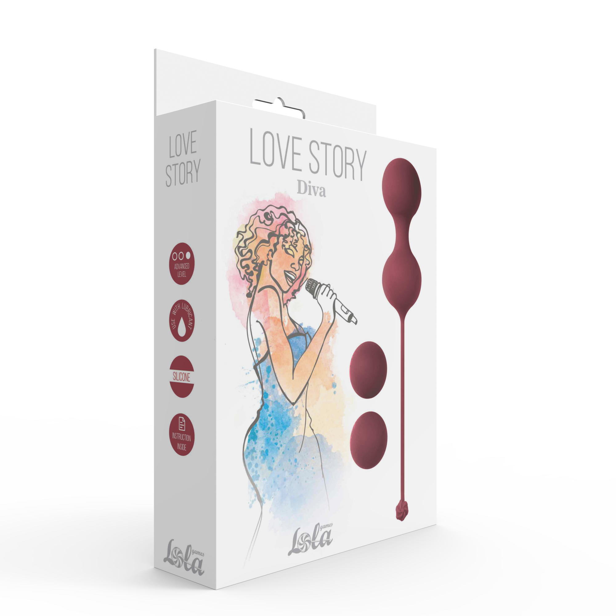 набор вагинальных шариков love story diva wine red 3012-02lola в Новом Уренгое