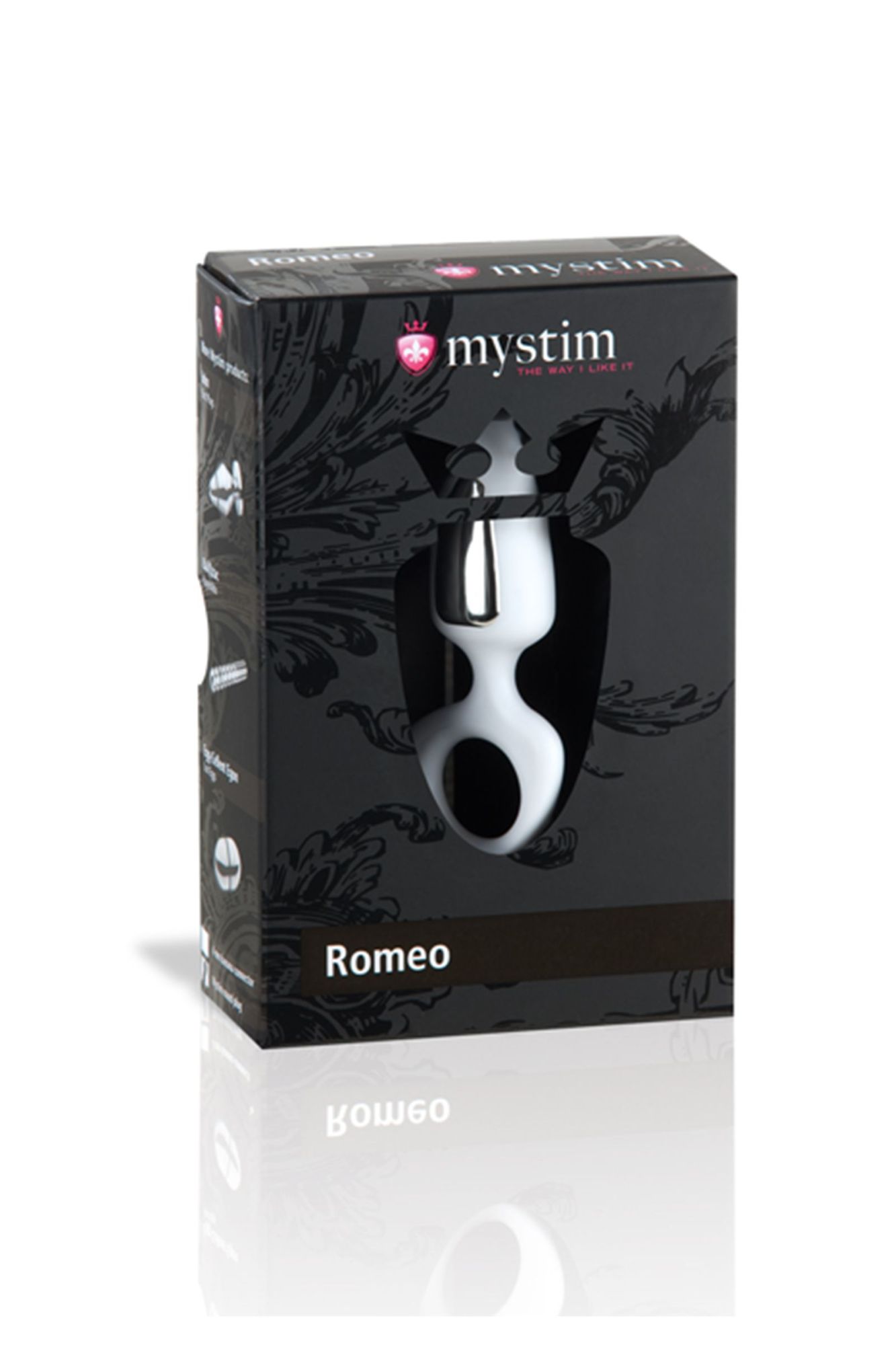 анальная пробка mystim romeo, электростимуляция, пластик, белый, 8,5 см, ø 3,5 см в Новом Уренгое