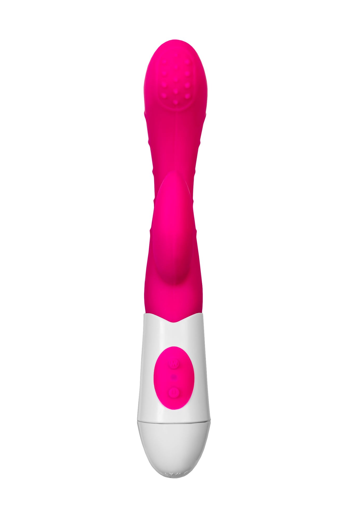 вибратор с клиторальным стимулятором toyfa a-toys nessy, силикон, розовый, 20 см в Новом Уренгое