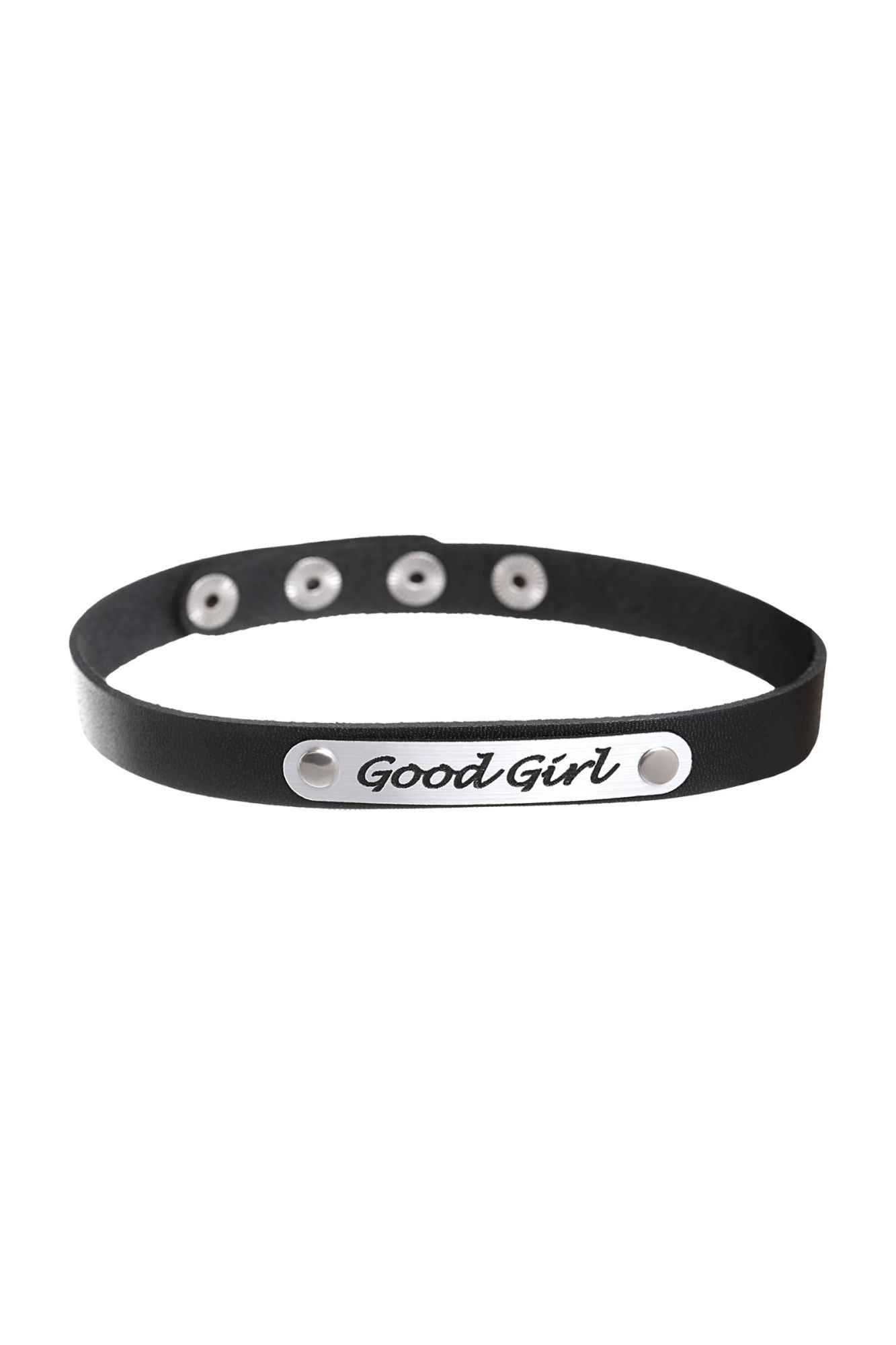 чокер штучки-дрючки «good girl», кожанный, чёрный в Новом Уренгое