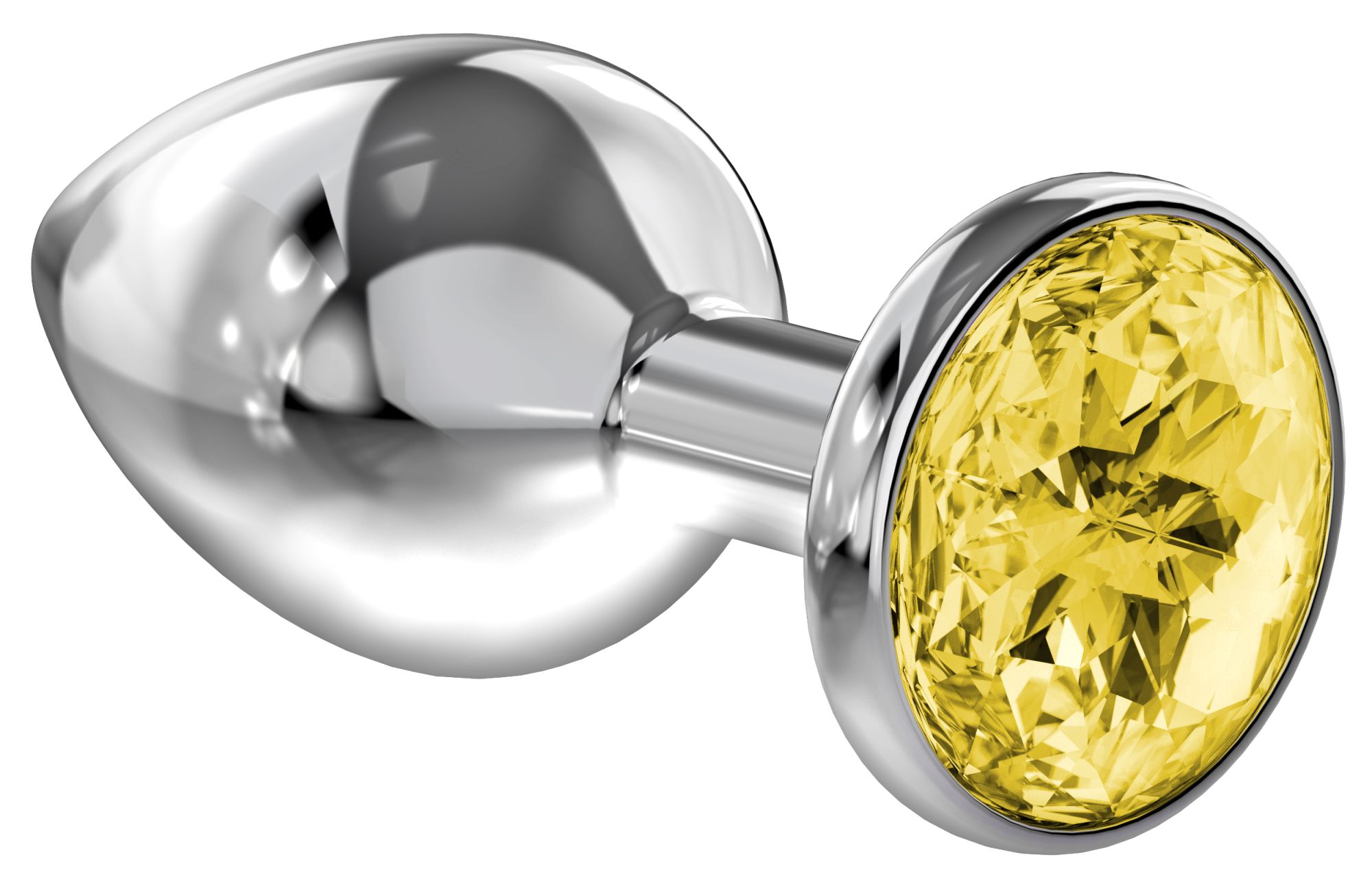 анальная пробка diamond yellow sparkle large 4010-02lola в Новом Уренгое