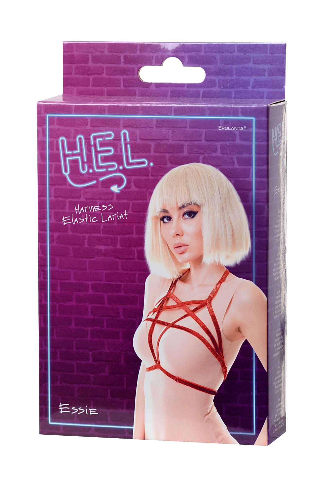 Эротическое стреп h.e.l. essie, текстиль, красный, os в Новом Уренгое