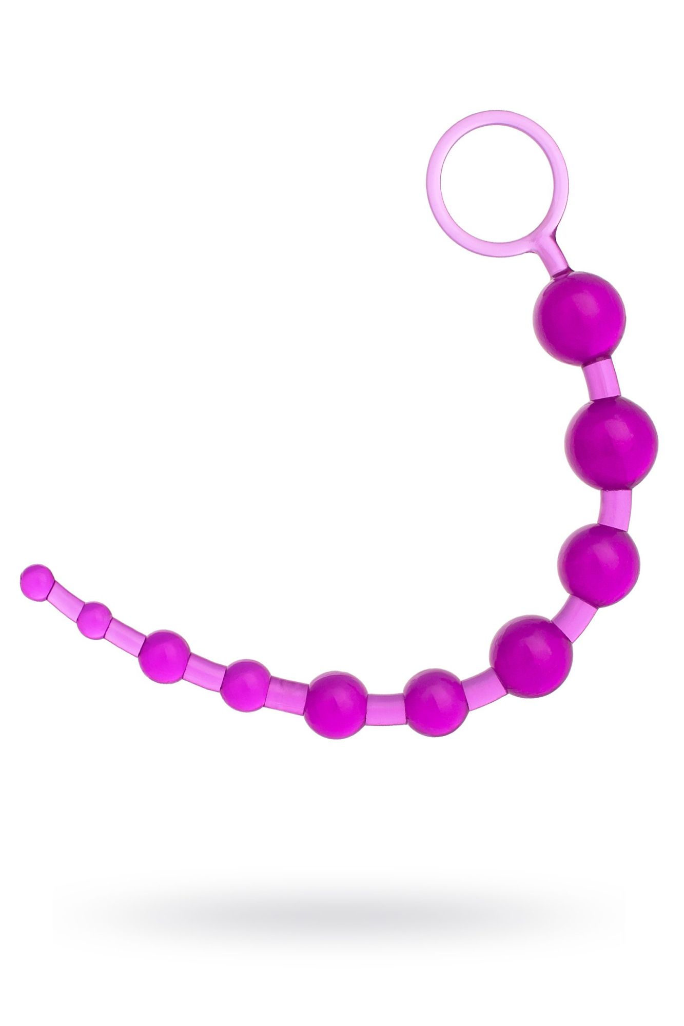 анальная цепочка toyfa, pvc, фиолетовый, 30 см в Новом Уренгое