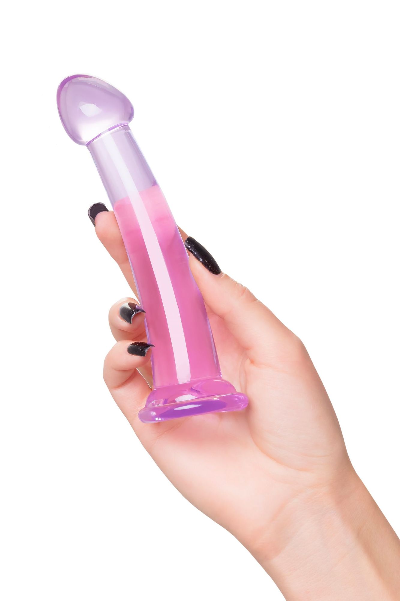 нереалистичный фаллоимитатор jelly dildo s toyfa basic, tpe, фиолетовый, 15,5 см в Новом Уренгое