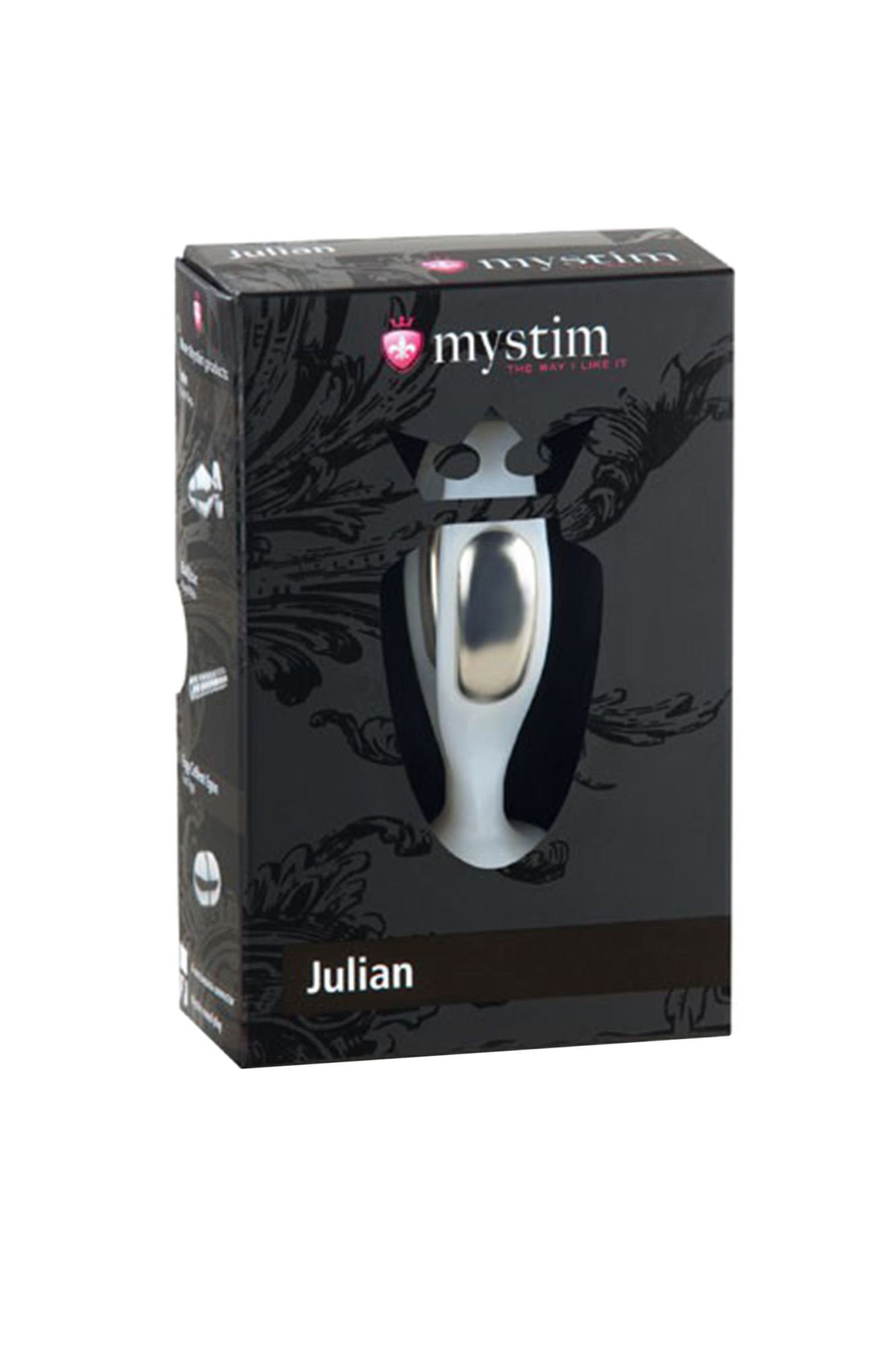 вагинальный электростимулятор mystim julian, abs пластик, белый, 7,9 см в Новом Уренгое