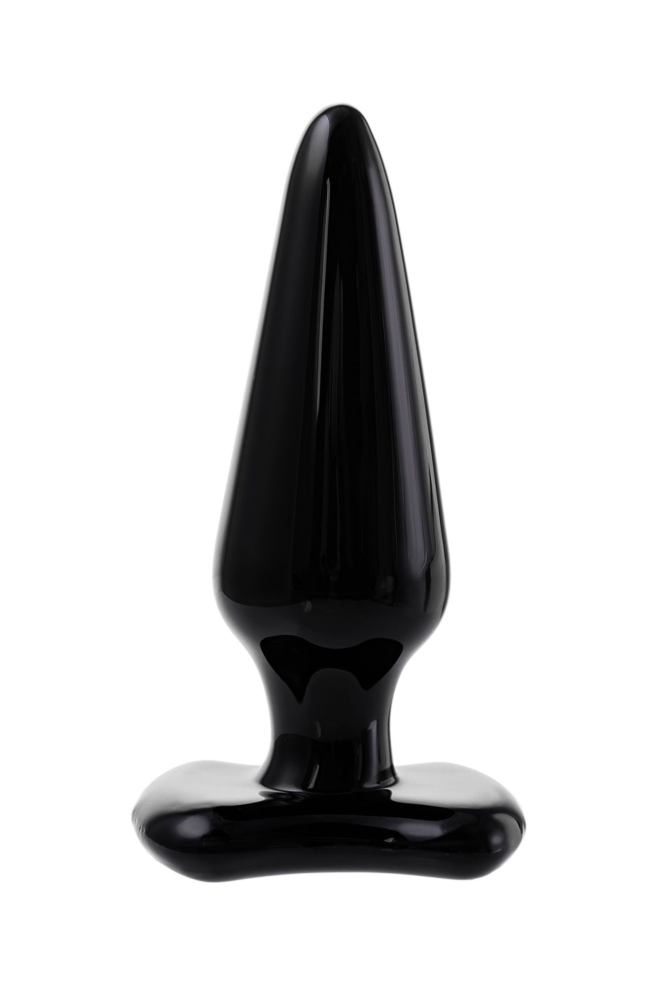 анальная втулка sexus glass, стекло, черная, 11 см, ø 4 см в Новом Уренгое