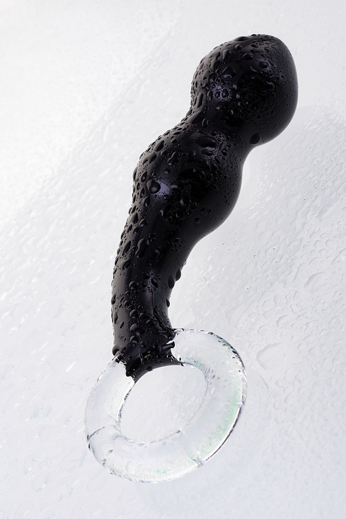 стимулятор простаты sexus glass, стекло, черный, 17 см в Новом Уренгое
