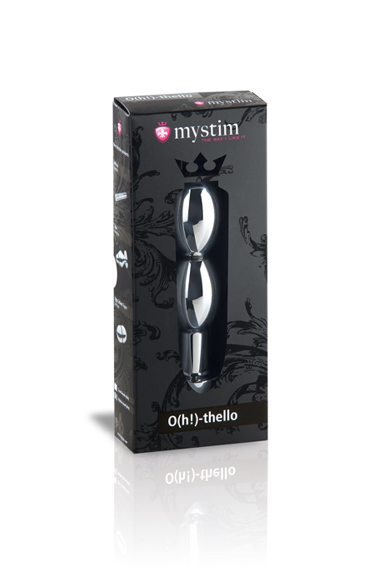 фаллоимитатор mystim o(h!)-thello, электростимуляция, хирургическая сталь, серебряный, 14 см в Новом Уренгое