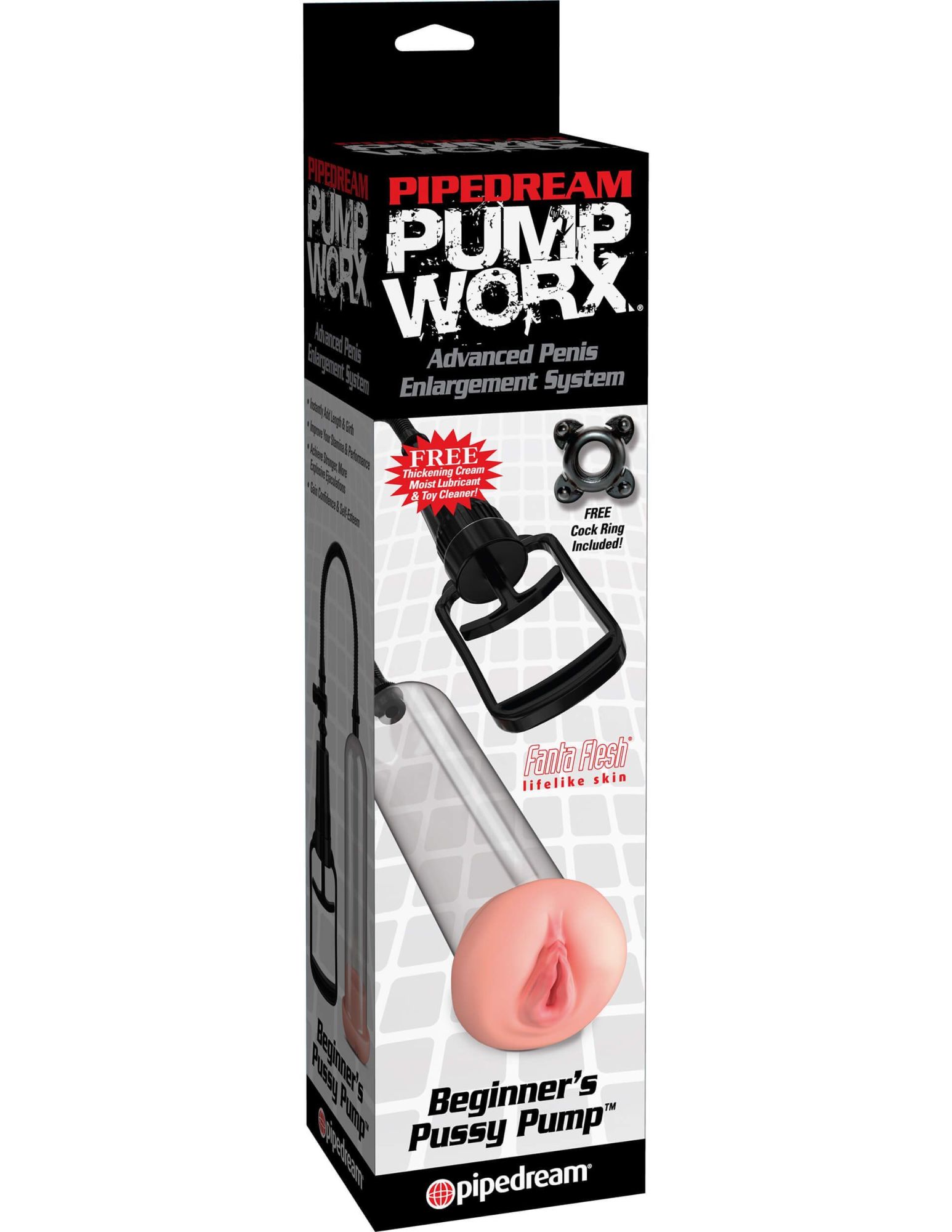 помпа с вагиной pipedream pump worx beginner's pussy pump, прозрачная в Новом Уренгое