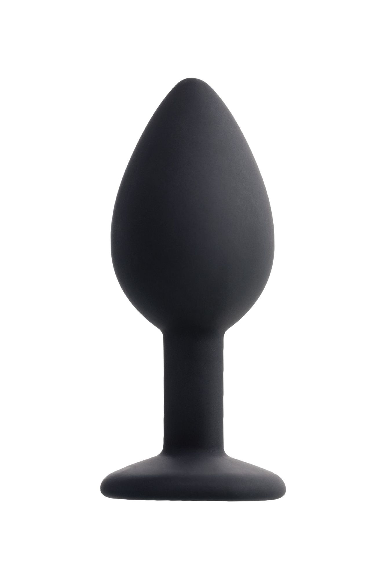 анальная втулка popo pleasure by toyfa со стразом s, силикон, черная, 7,2 см, ø 2,8 см, 25 г в Новом Уренгое