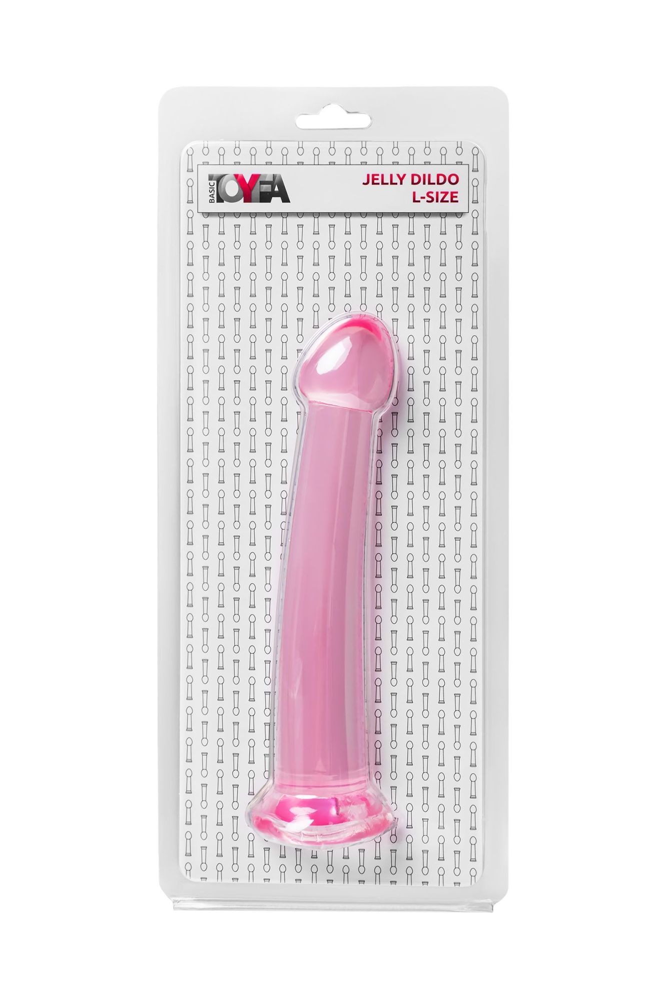 нереалистичный фаллоимитатор jelly dildo l toyfa basic, tpe, розовый, 20 см в Новом Уренгое