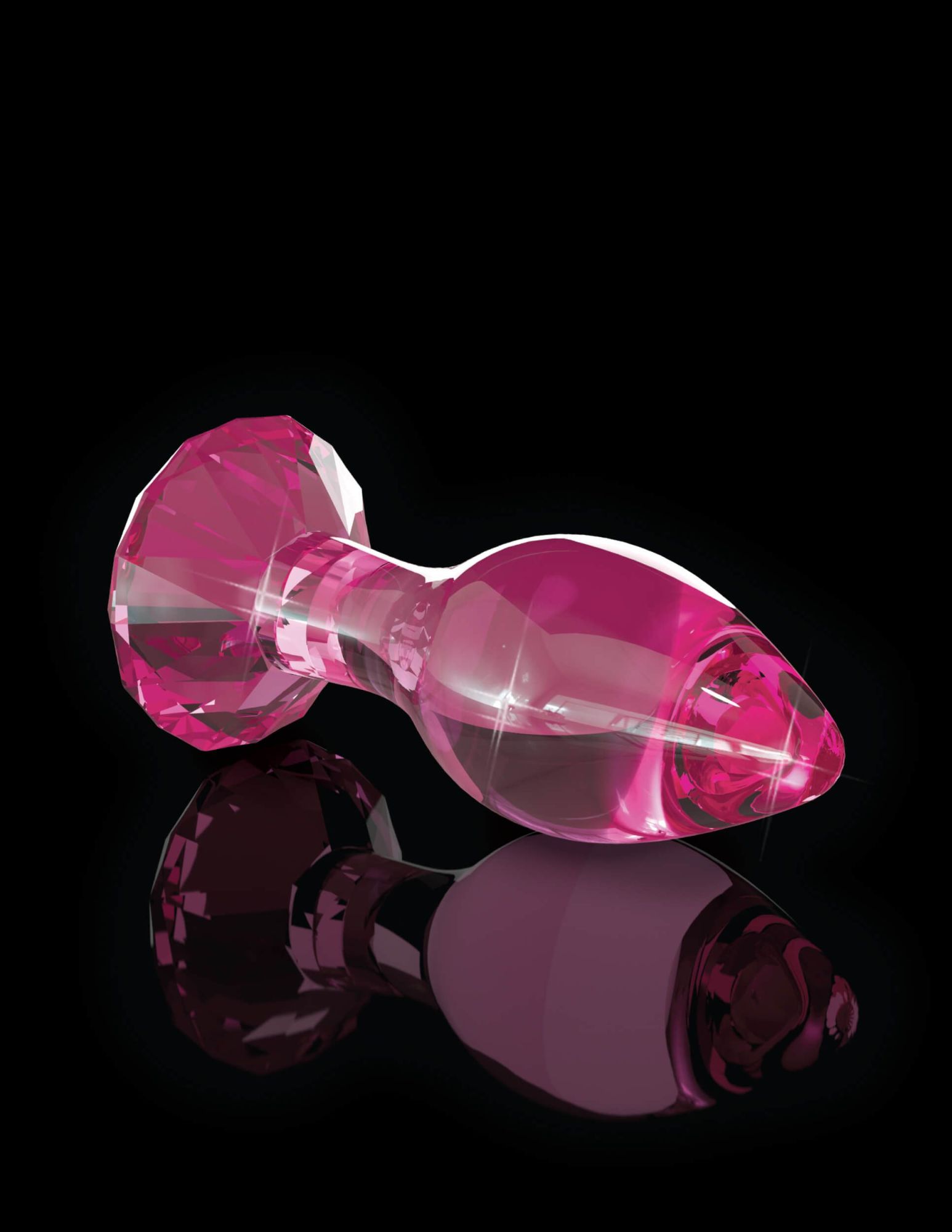 анальная пробка стеклянная pipedream icicles no 79, розовая в Новом Уренгое