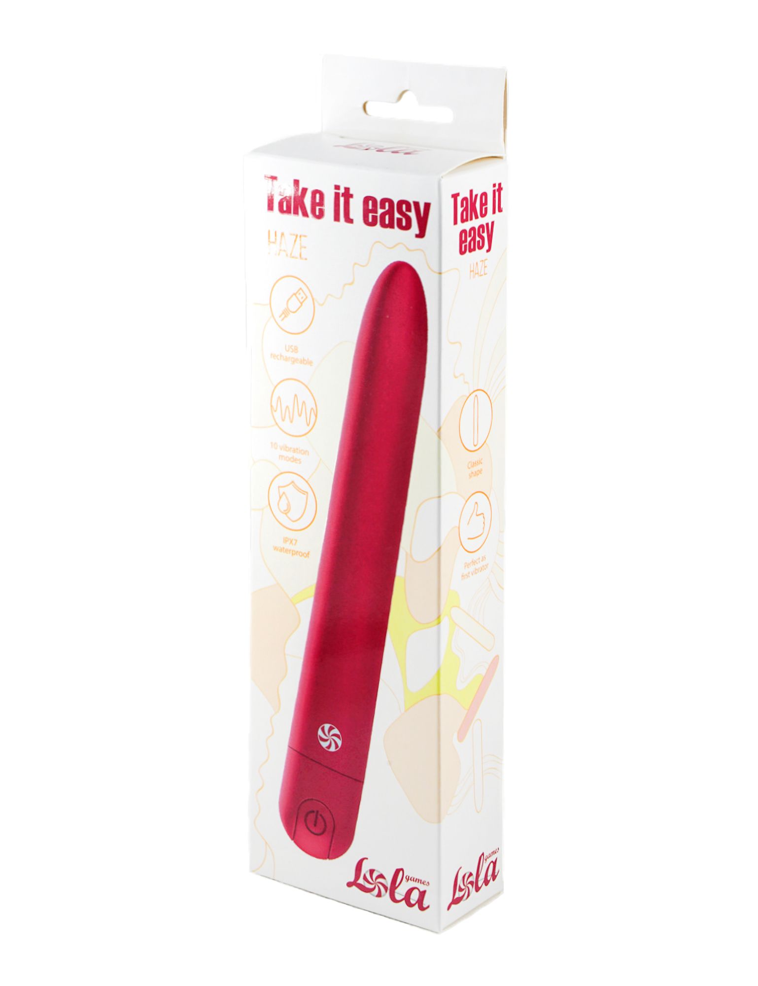 перезаряжаемый вибратор take it easy haze wine red 9025-03lola в Новом Уренгое