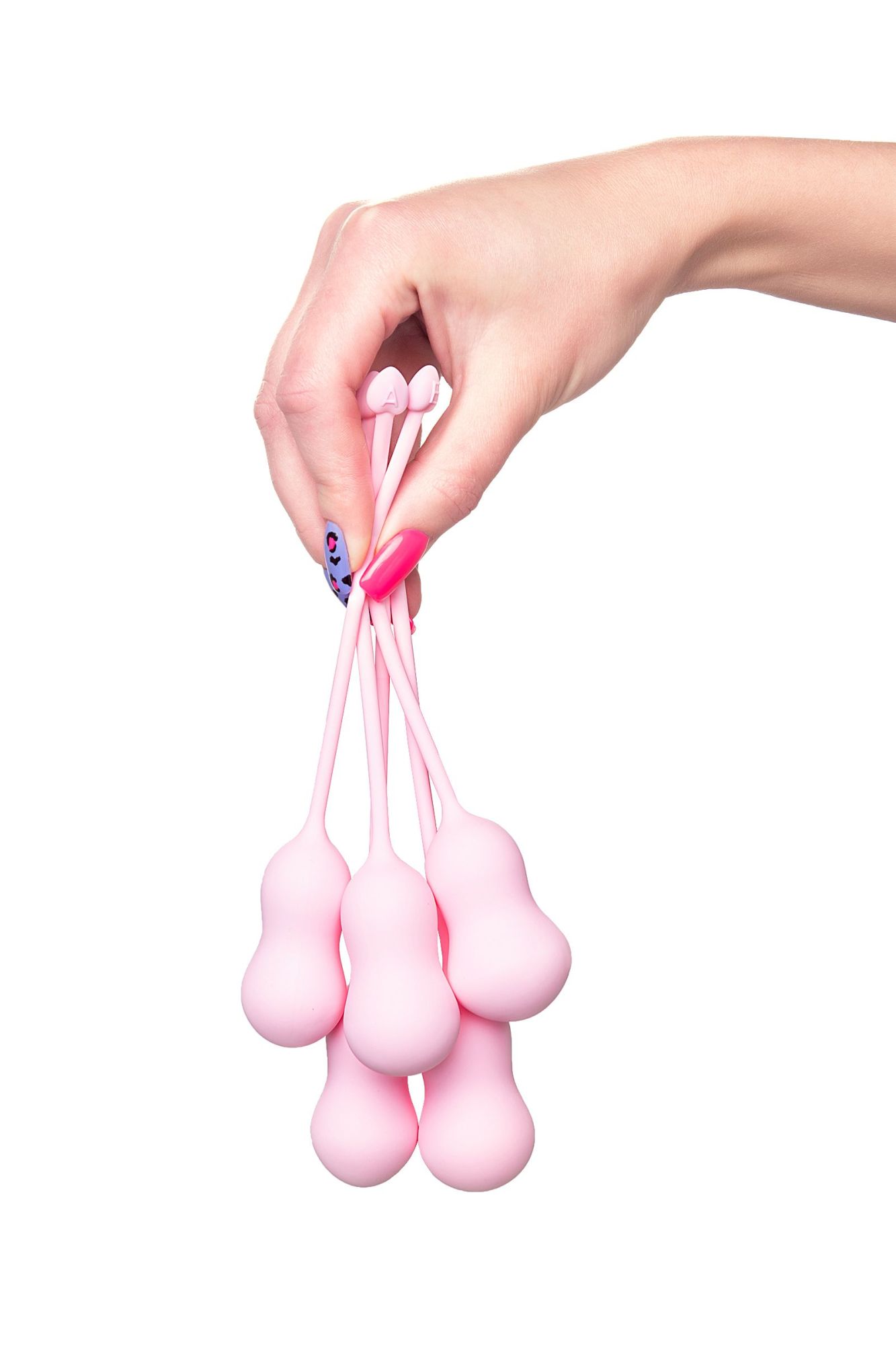 набор вагинальных шариков flovetta by toyfa tulips, силикон, розовый, 5,3 см в Новом Уренгое