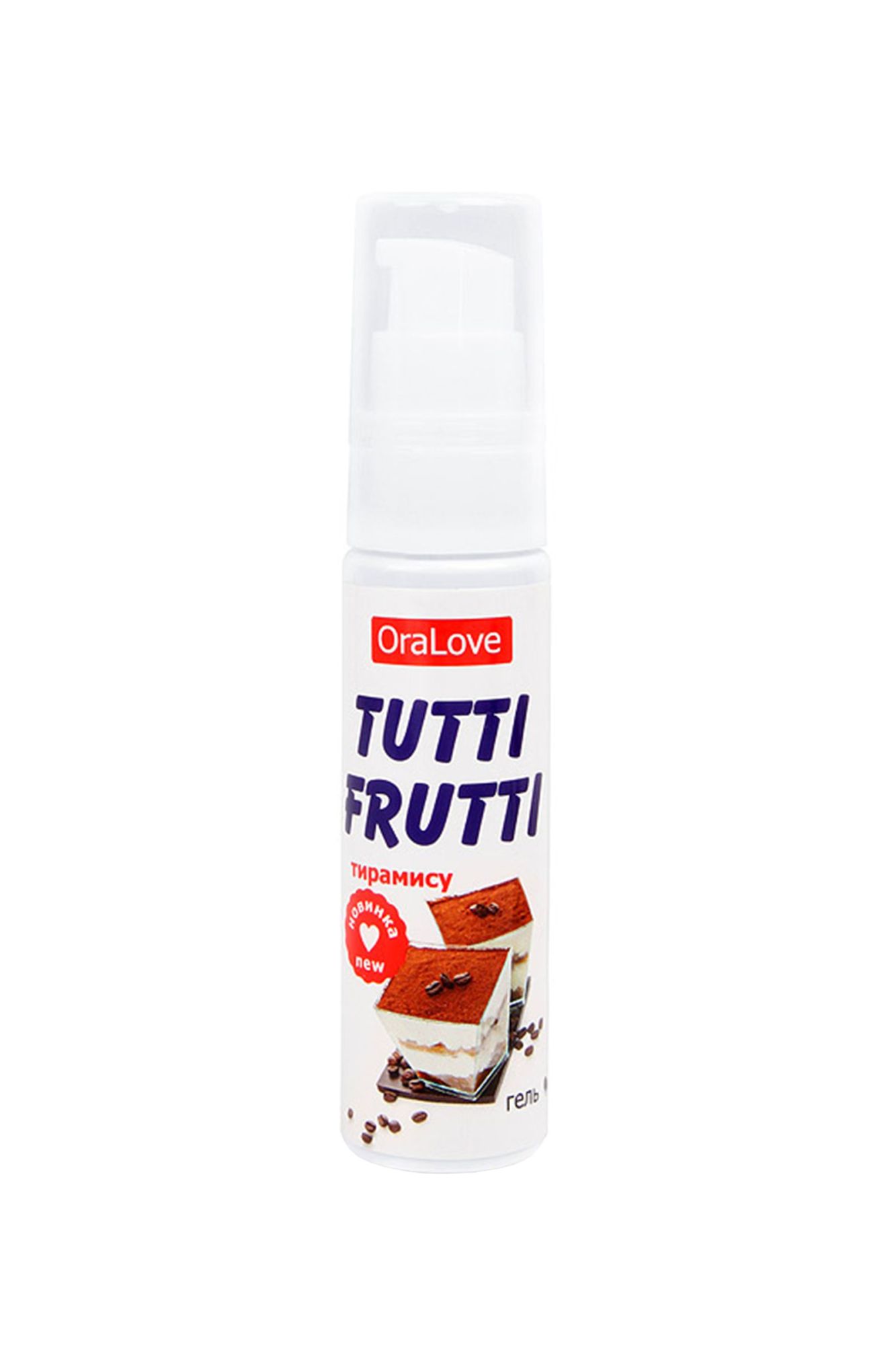 съедобная гель-смазка tutti-frutti для орального секса со вкусом тирамису 30г в Новом Уренгое