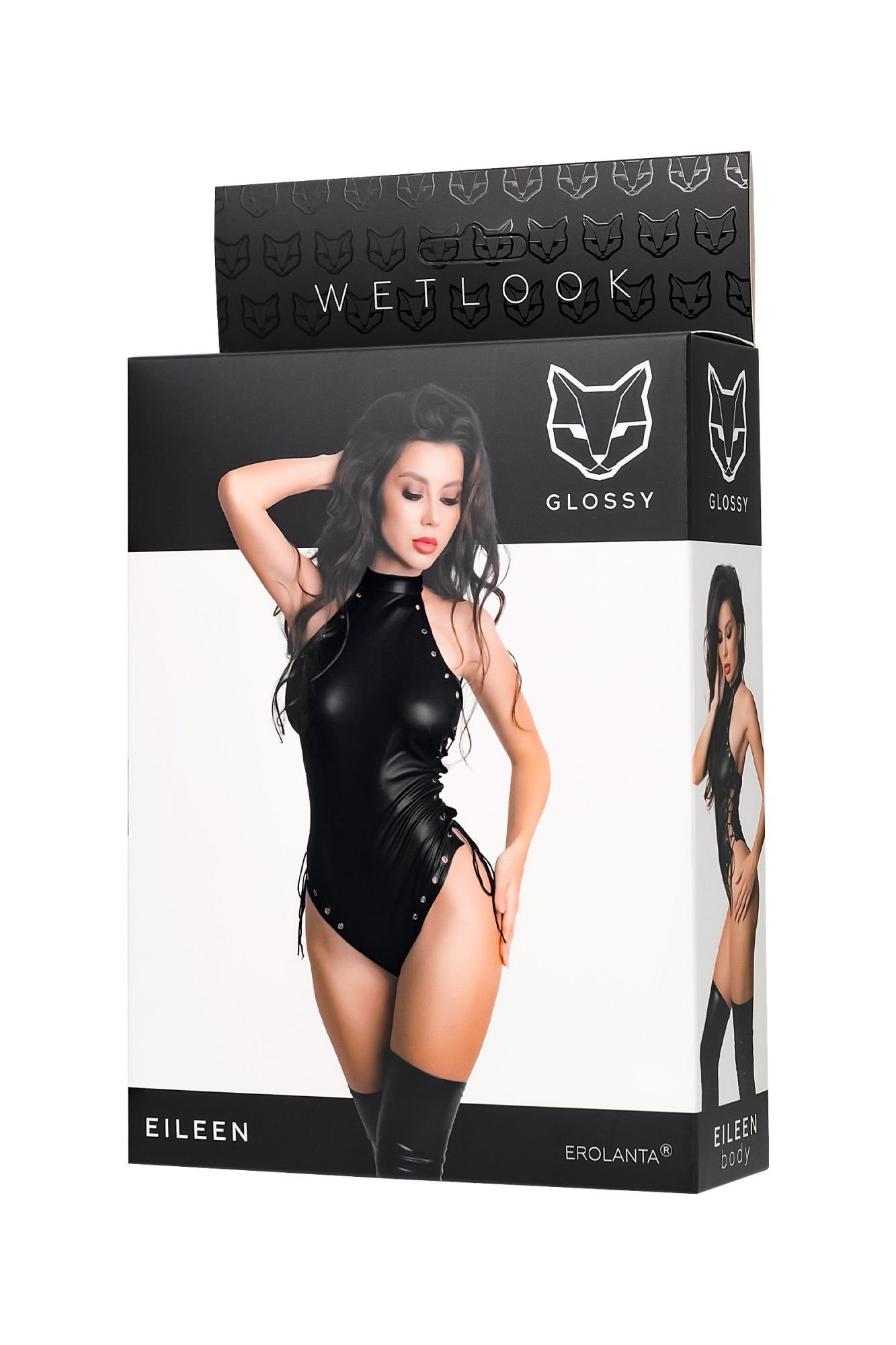 Эротическое боди glossy eileen из материала wetlook, l в Новом Уренгое