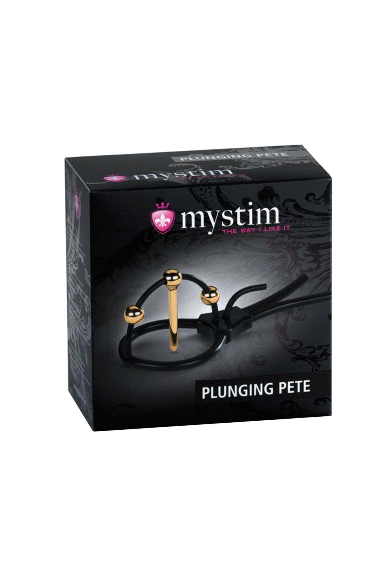 электросбруя mystim plunging pete, силикон, черный, 14 см в Новом Уренгое