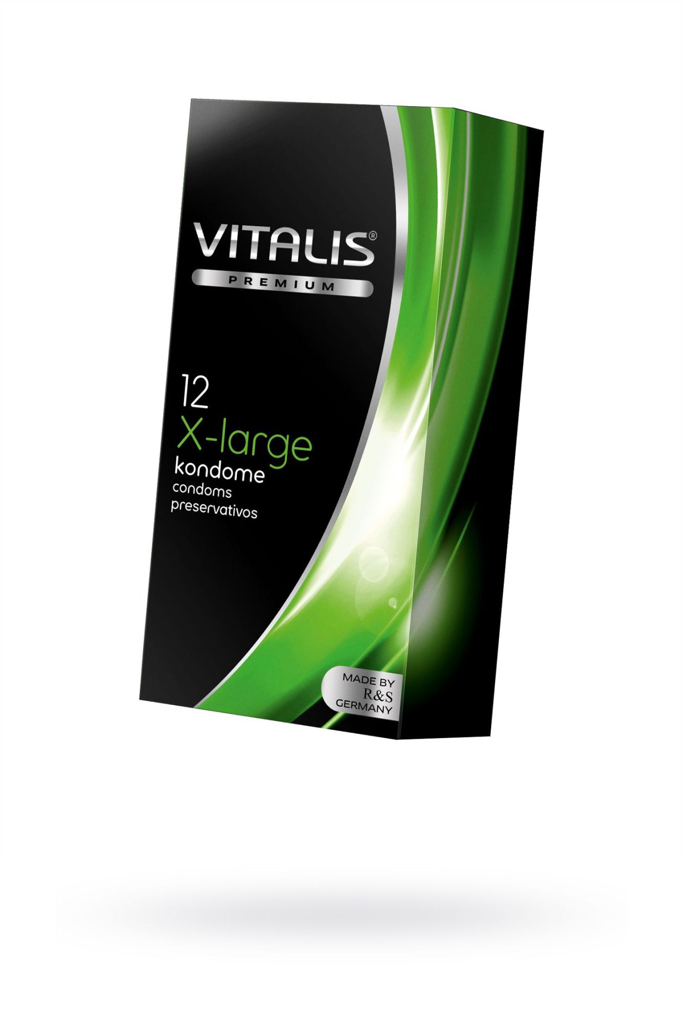 презервативы vitalis, premium, увеличенного размера, 19 см, 5,7 см, 12 шт. в Новом Уренгое