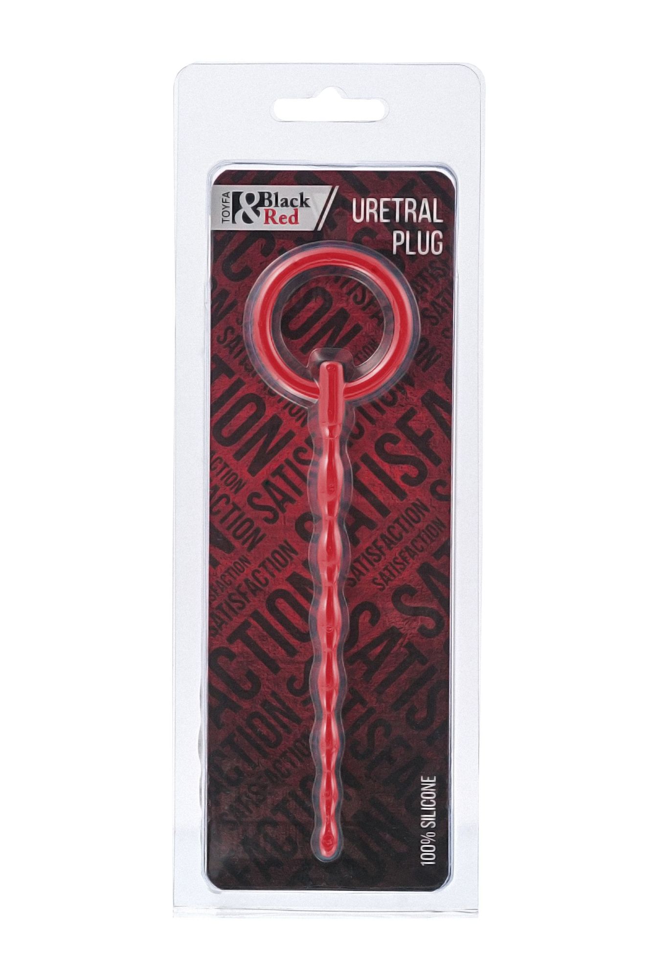 уретральный плаг black&red by toyfa, силикон, красный, 16 см в Новом Уренгое