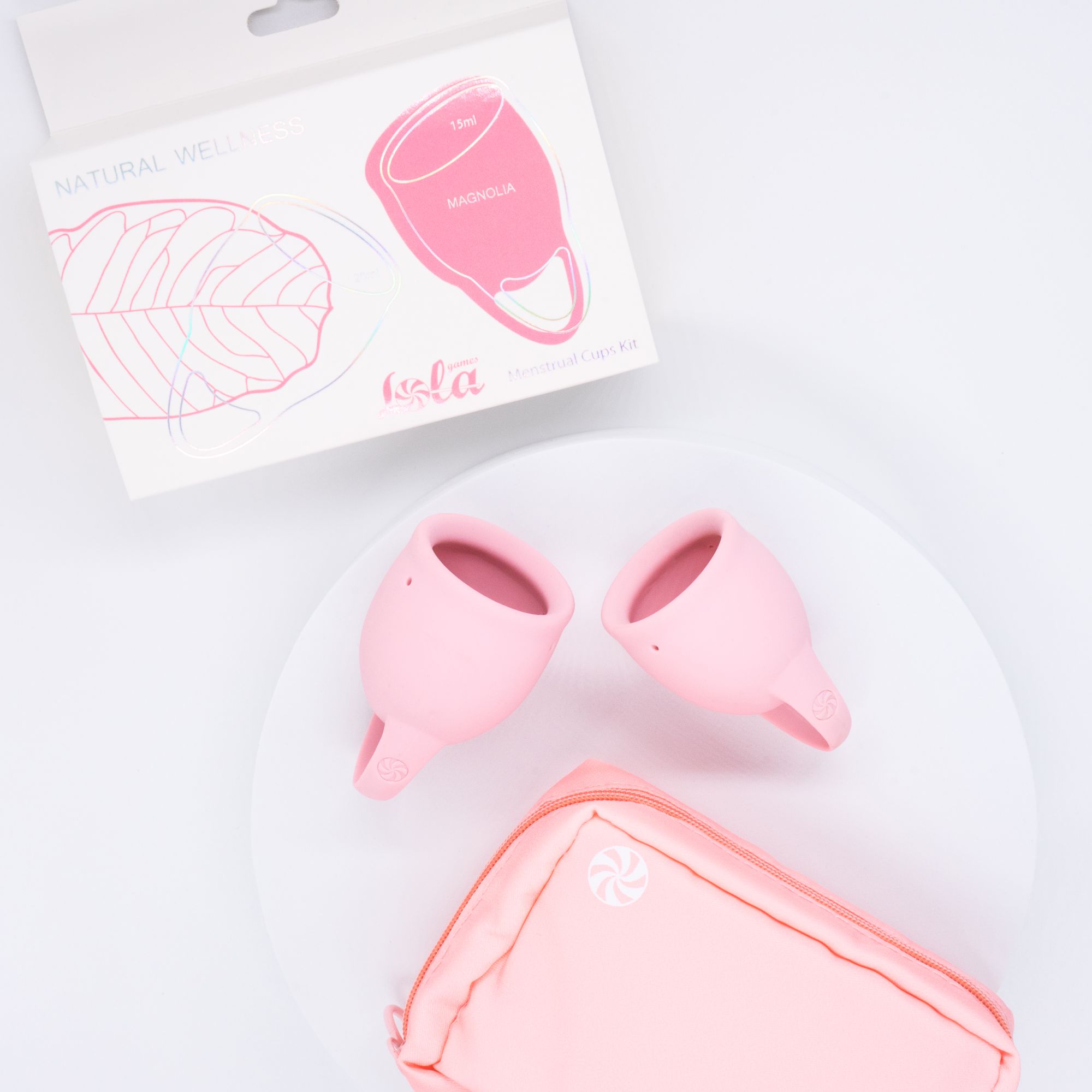 набор менструальных чаш natural wellness magnolia light pink 4000-05lola в Новом Уренгое