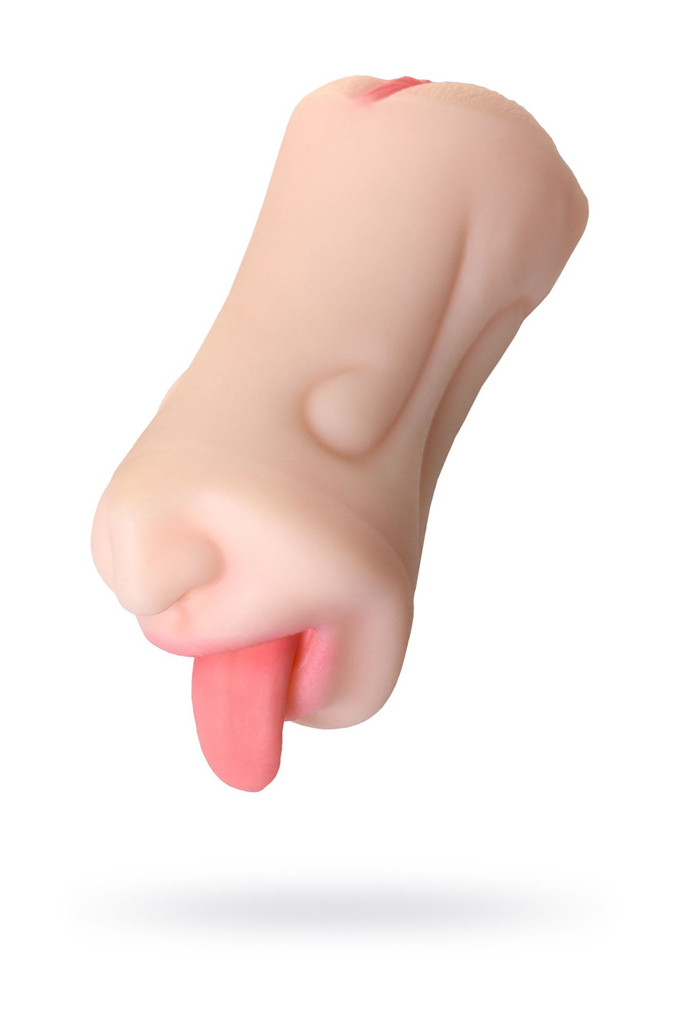 мастурбатор реалистичный toyfa juicy pussy fruity tongue, рот и вагина, tpe, телесный,19 см в Новом Уренгое