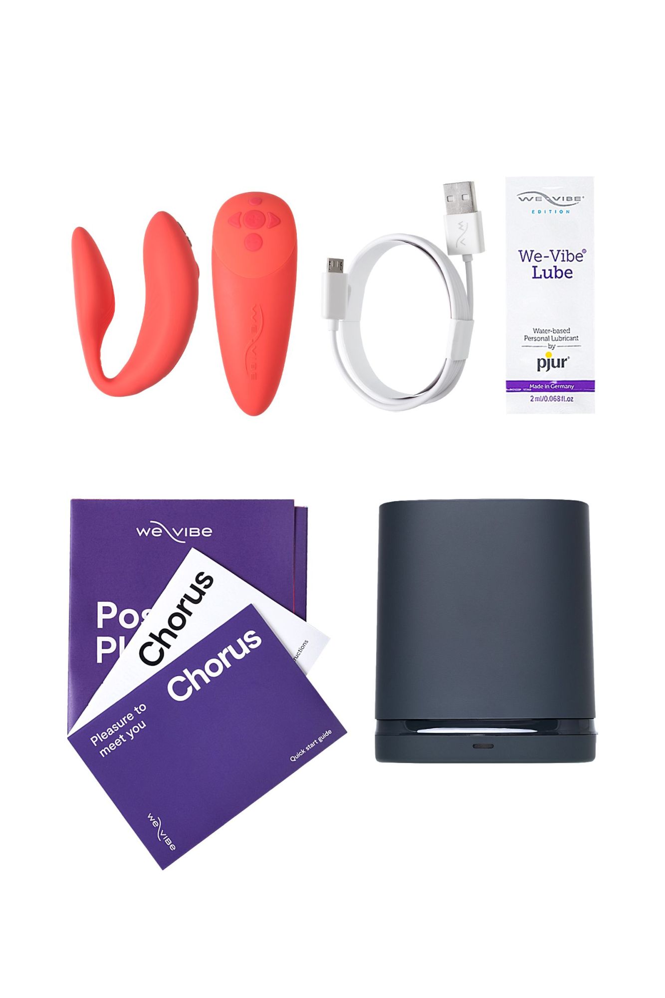 вибратор we-vibe chorus силикон, коралловый в Новом Уренгое