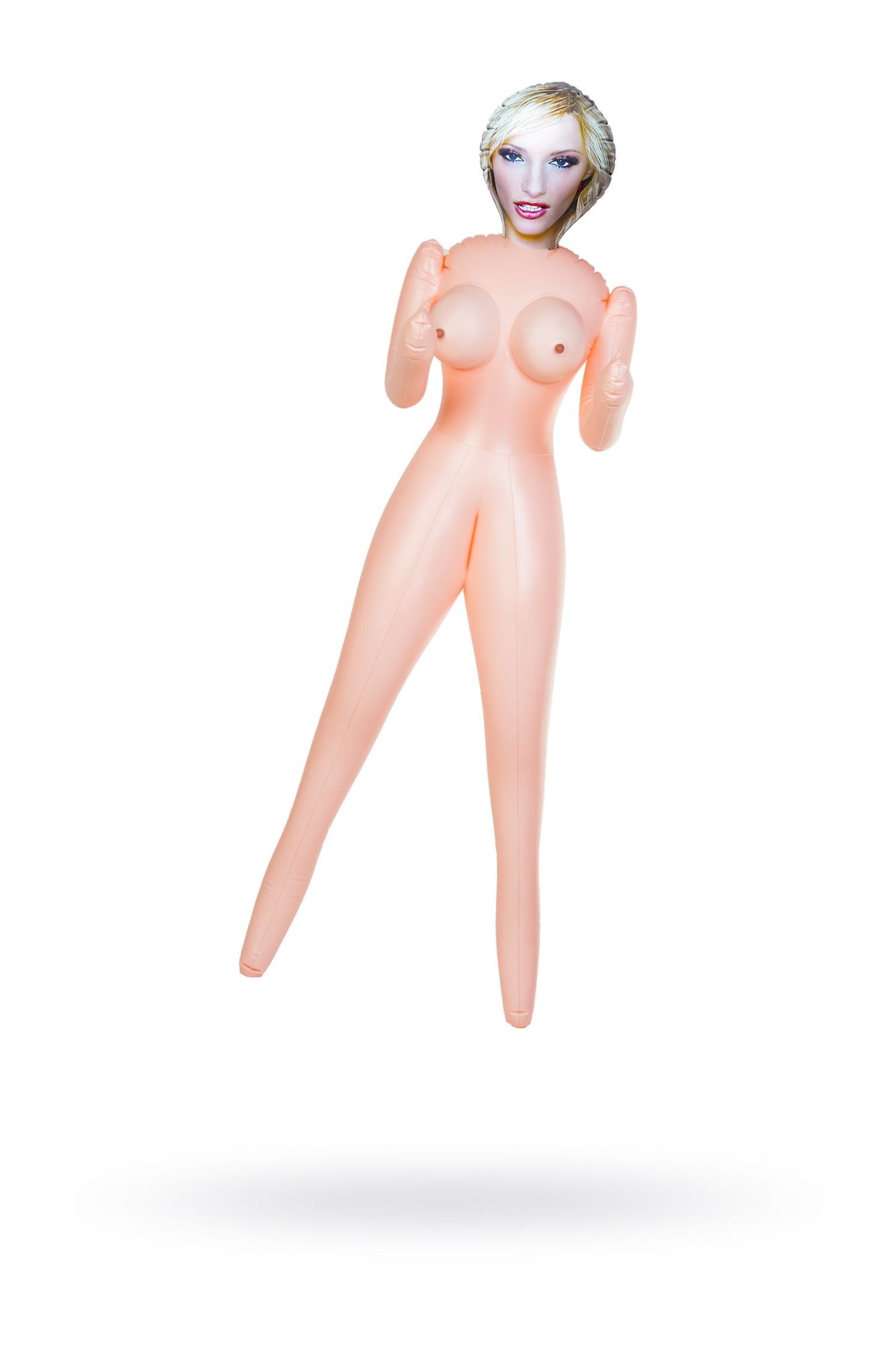 кукла надувная dolls-x by toyfa cecilia, блондинка, с двумя отверстиями, 160 см в Новом Уренгое